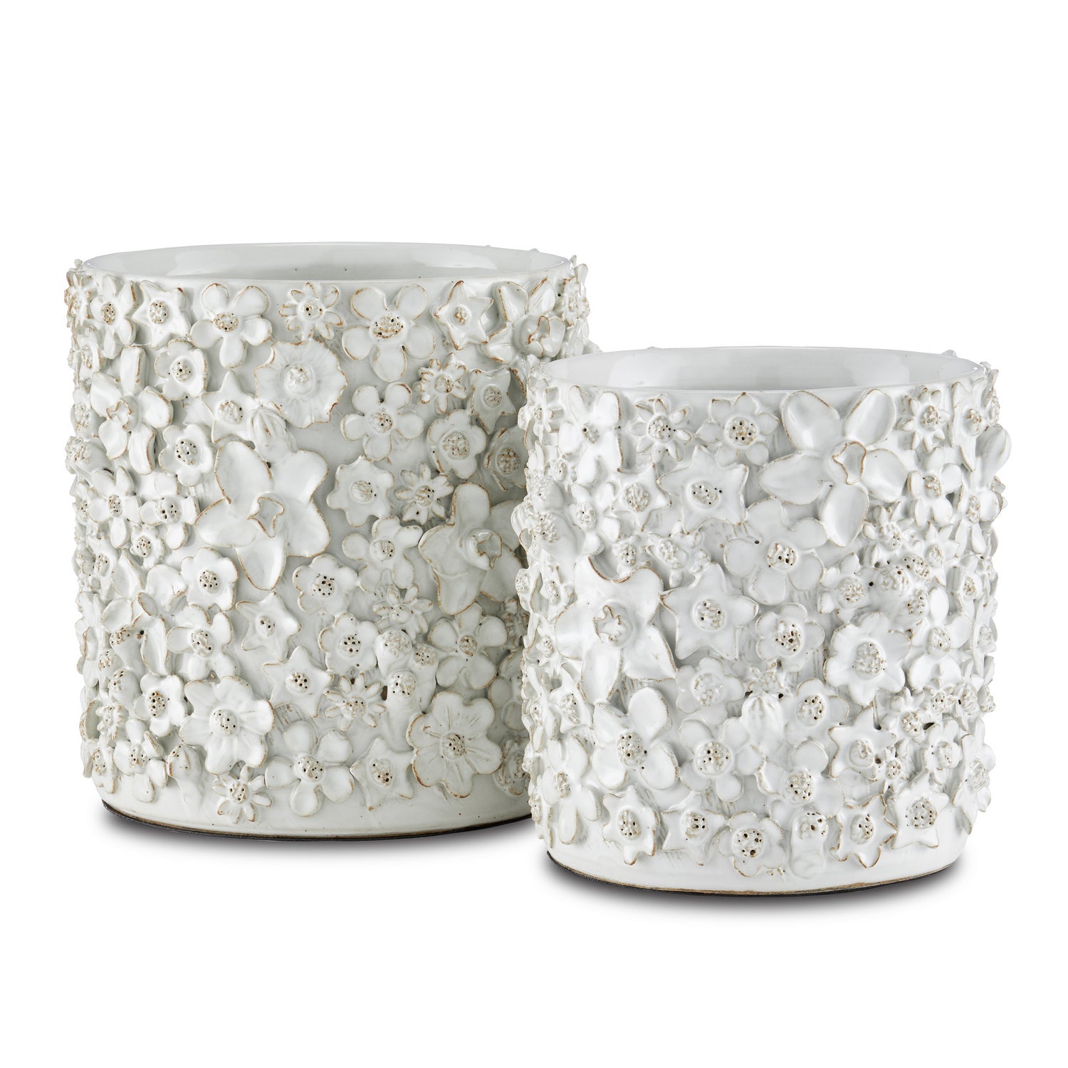 Cachepot from the Jessamine collection in White finish