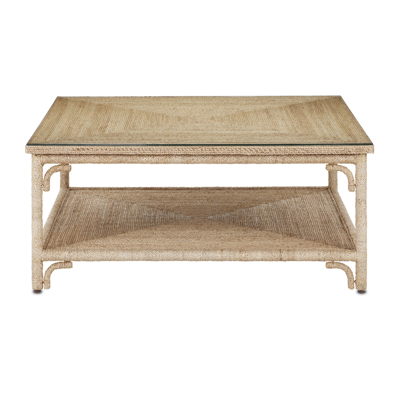 Cocktail Table from the Olisa collection in Natural Rope finish