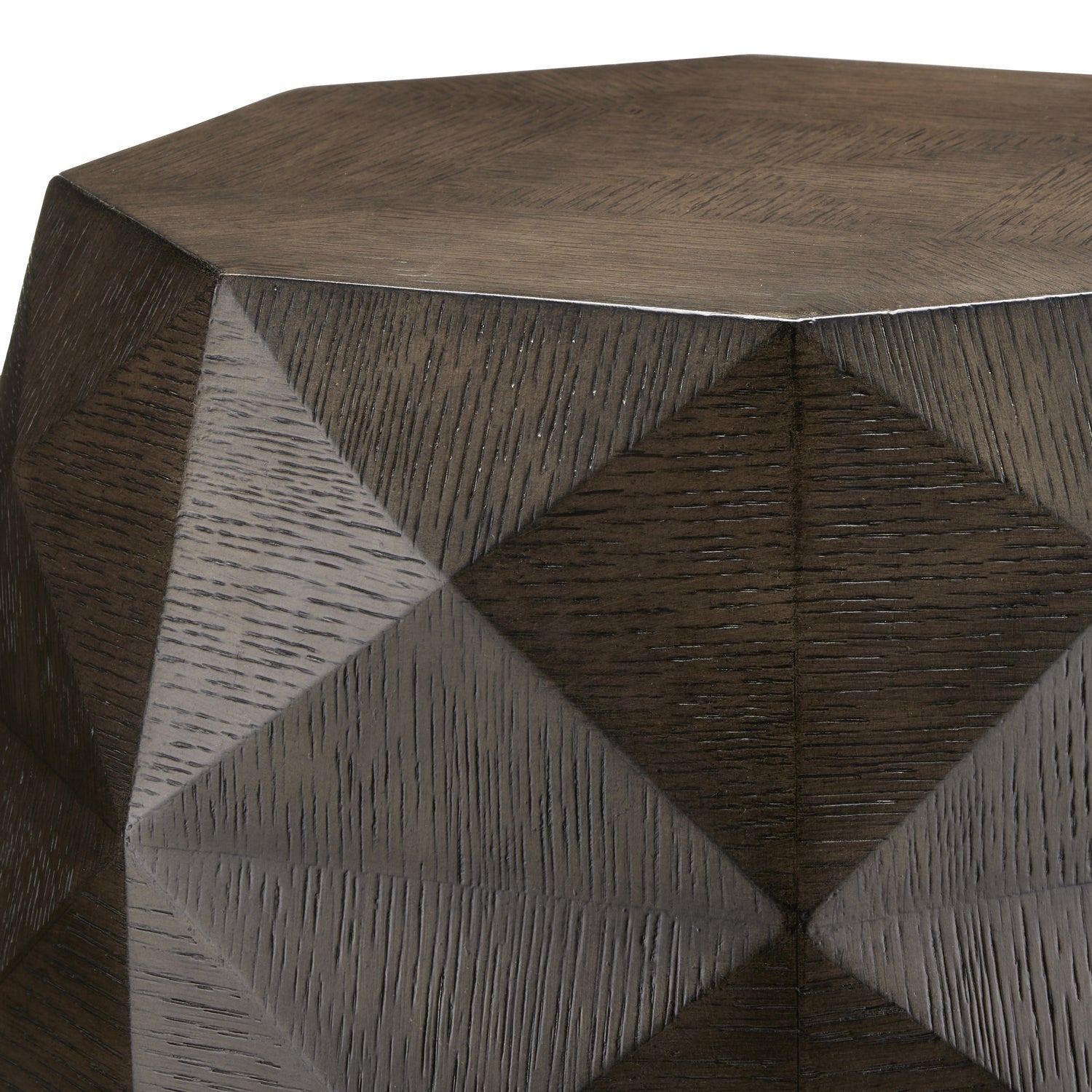 Accent Table from the Kendall collection in Dove Gray/Polished Brass finish