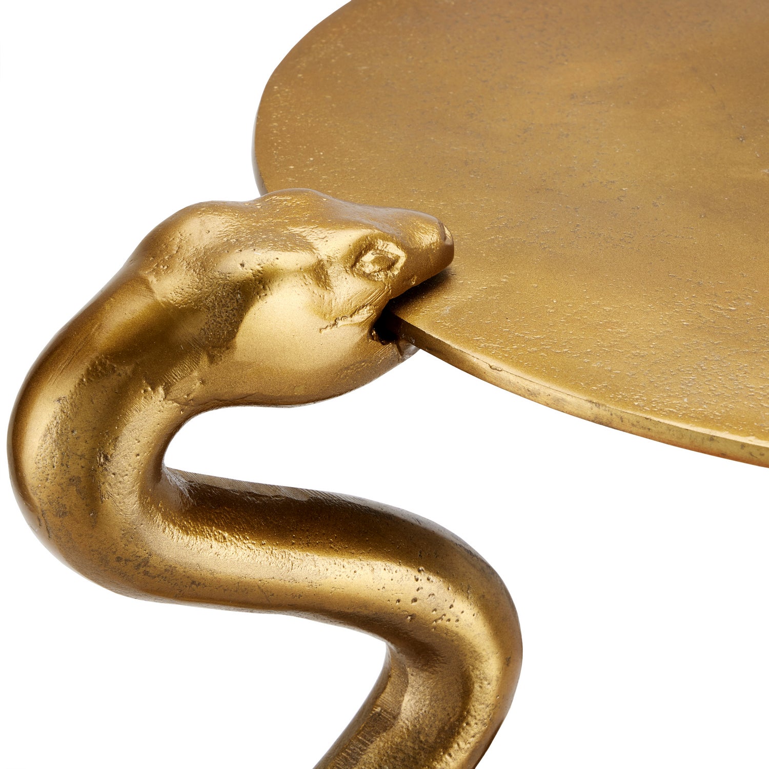 Accent Table from the Serpent collection in Antique Brass finish