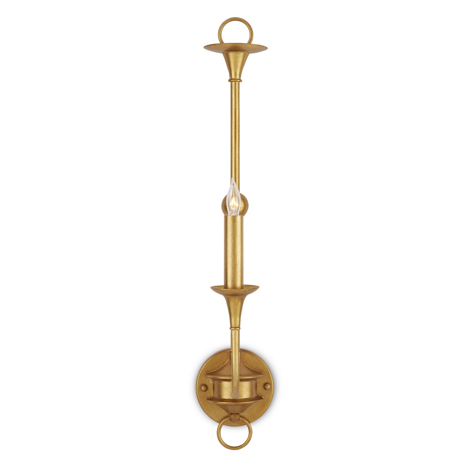 One Light Wall Sconce from the Nottaway collection in Contemporary Gold Leaf finish