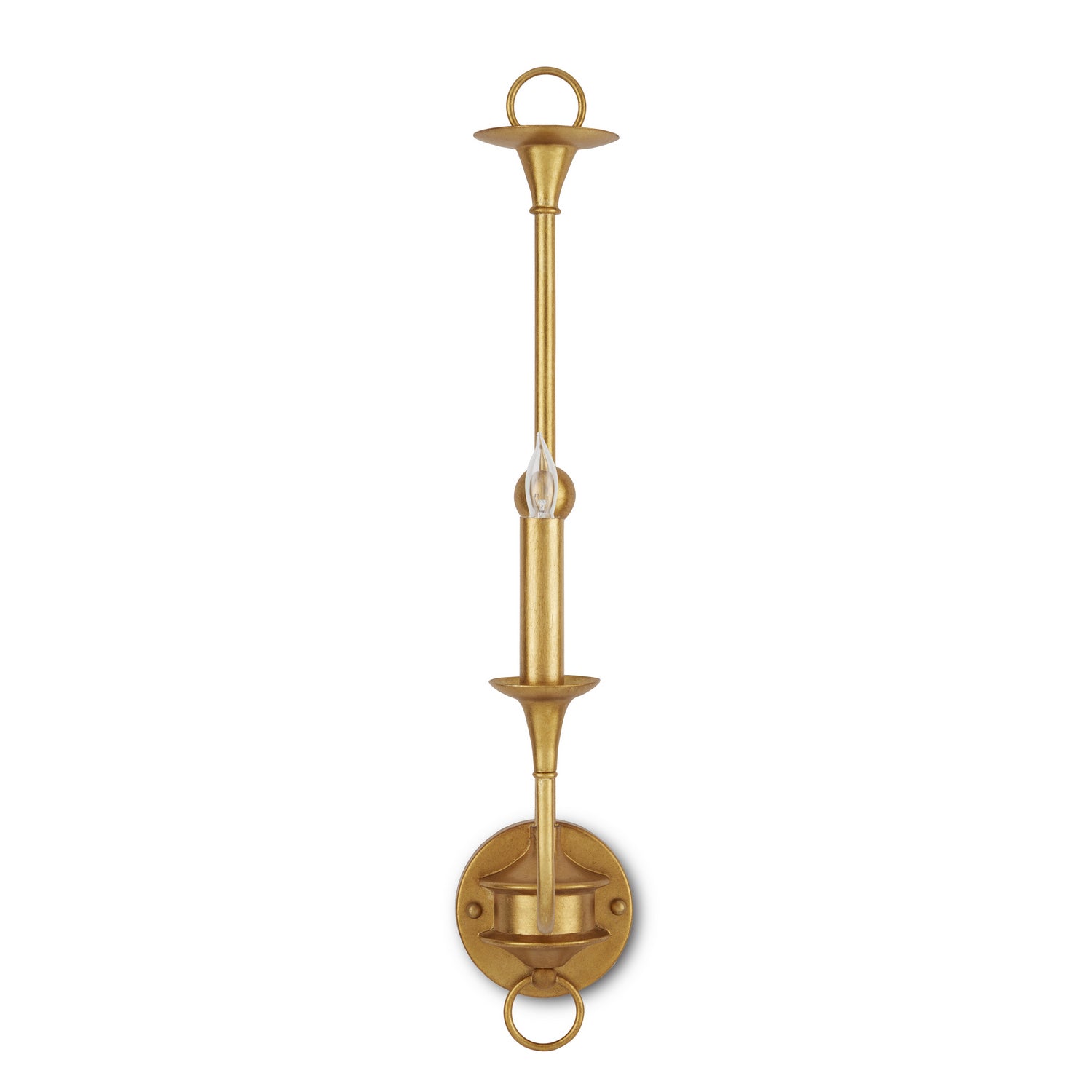 One Light Wall Sconce from the Nottaway collection in Contemporary Gold Leaf finish