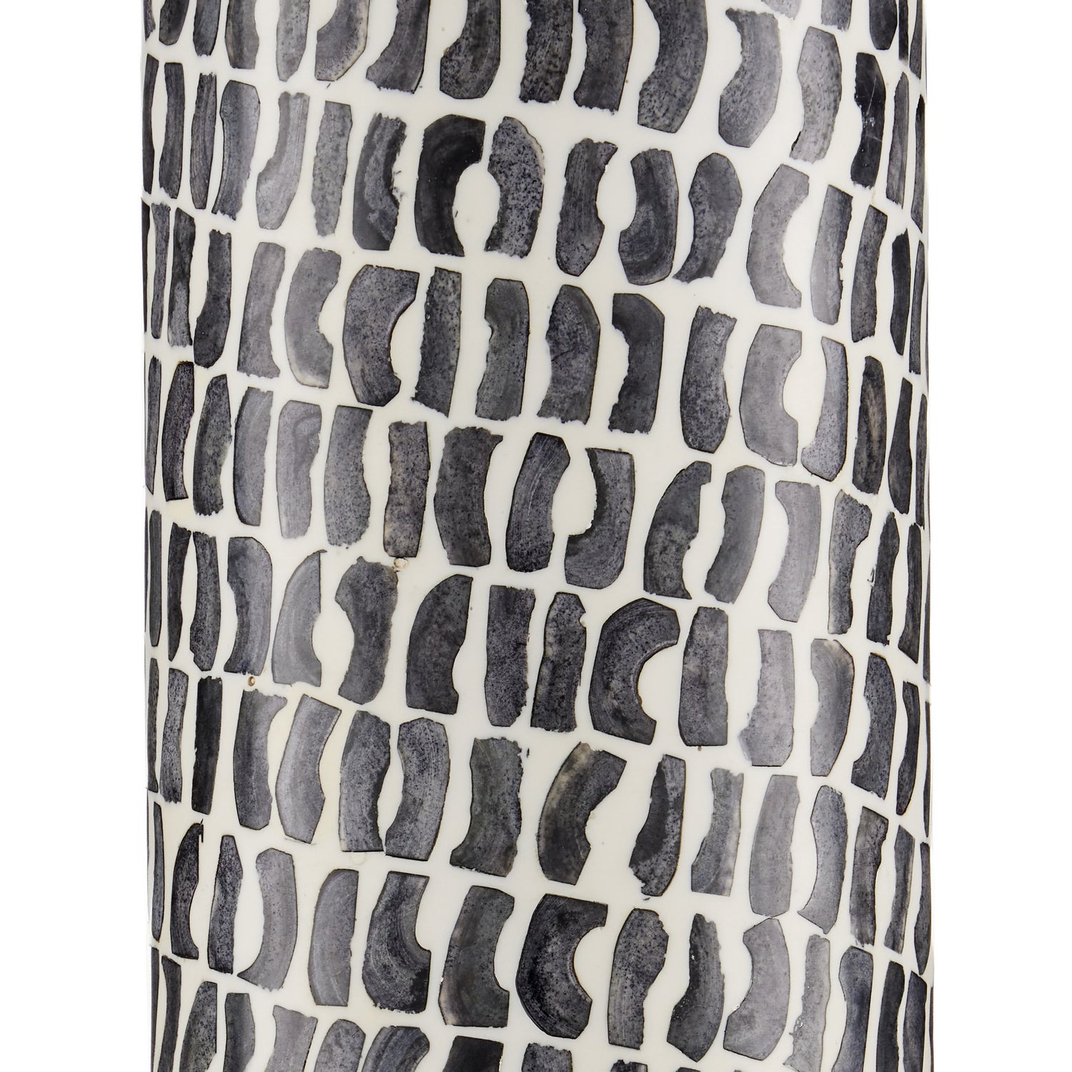 One Light Table Lamp from the Charcoal collection in Gray/White/Polished Nickel finish