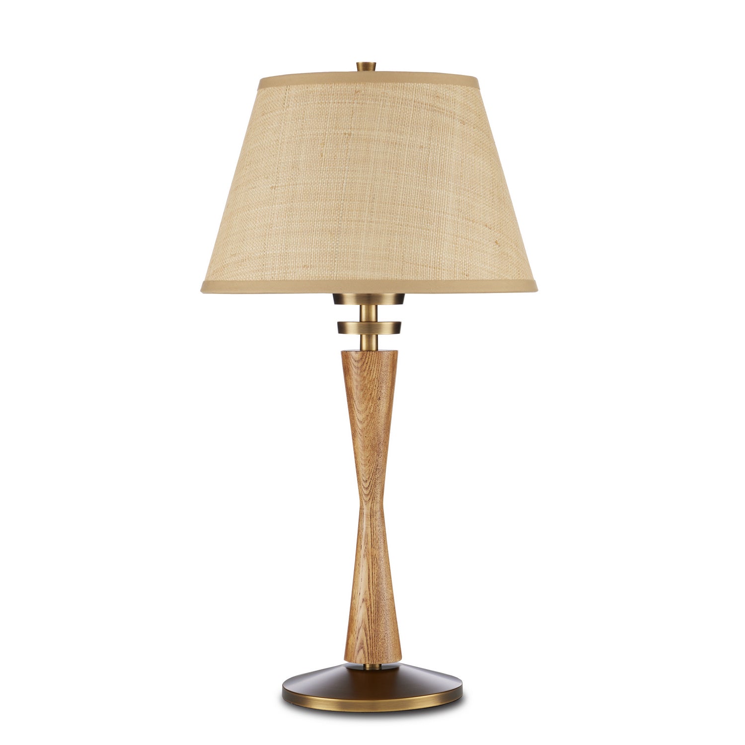 One Light Table Lamp from the Woodville collection in Classic Honey/Antique Brass finish