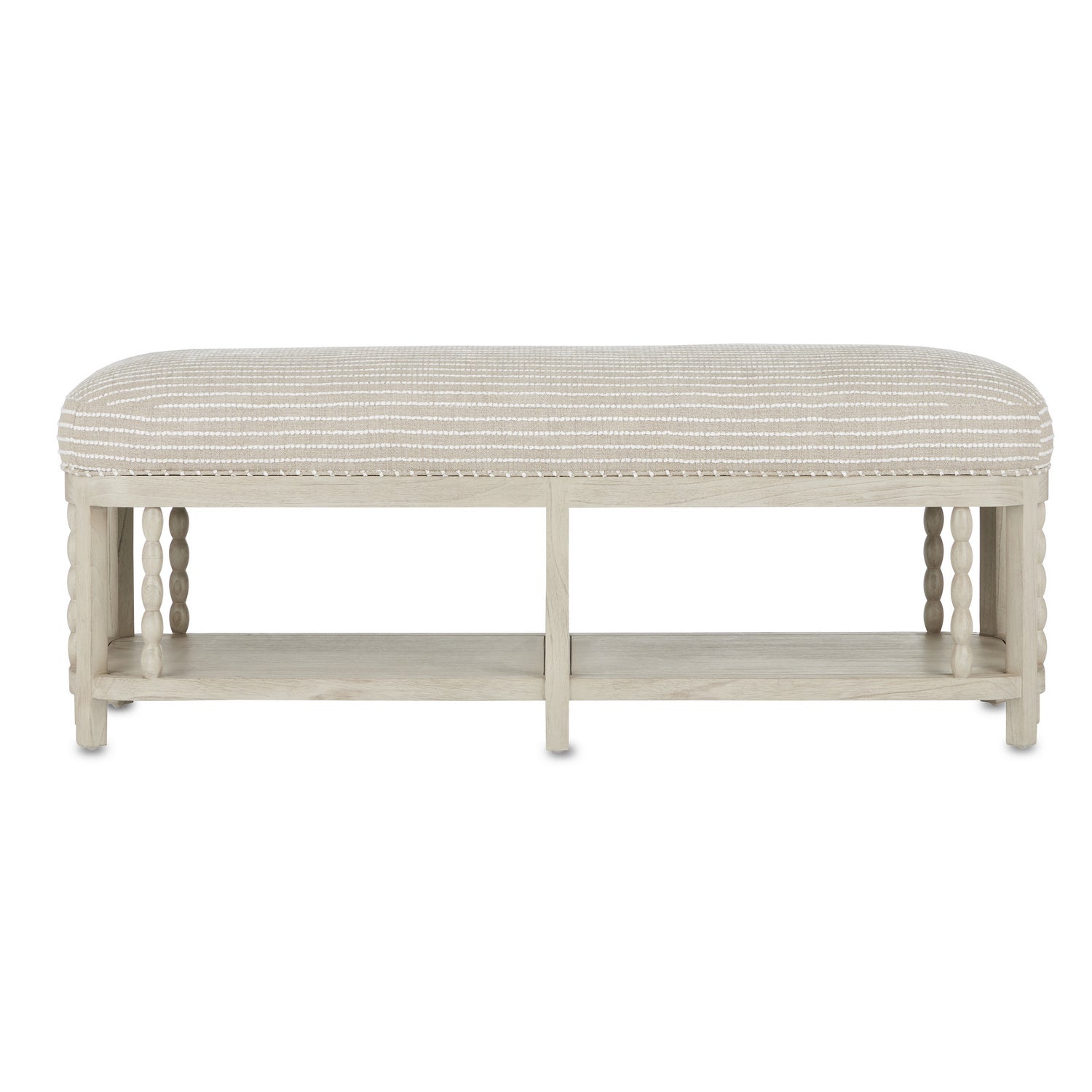 Bench from the Norene collection in Fog Gray finish