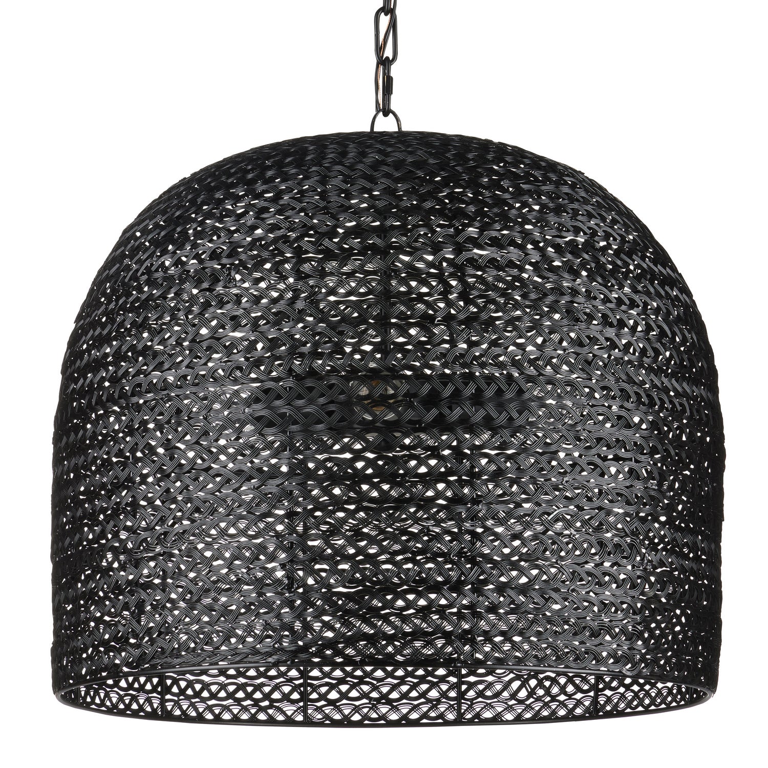 Three Light Pendant from the Piero collection in Satin Black finish