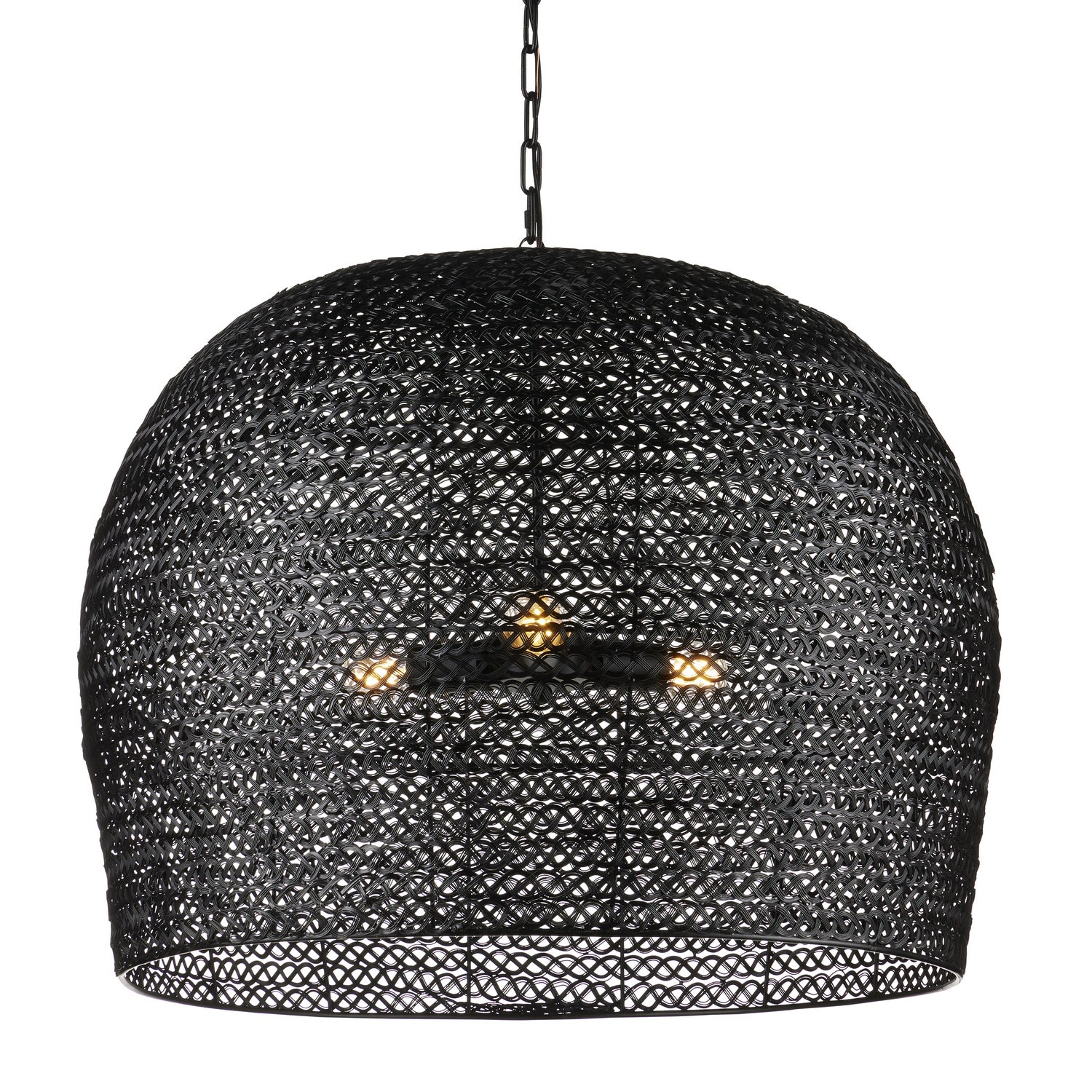 Three Light Pendant from the Piero collection in Satin Black finish