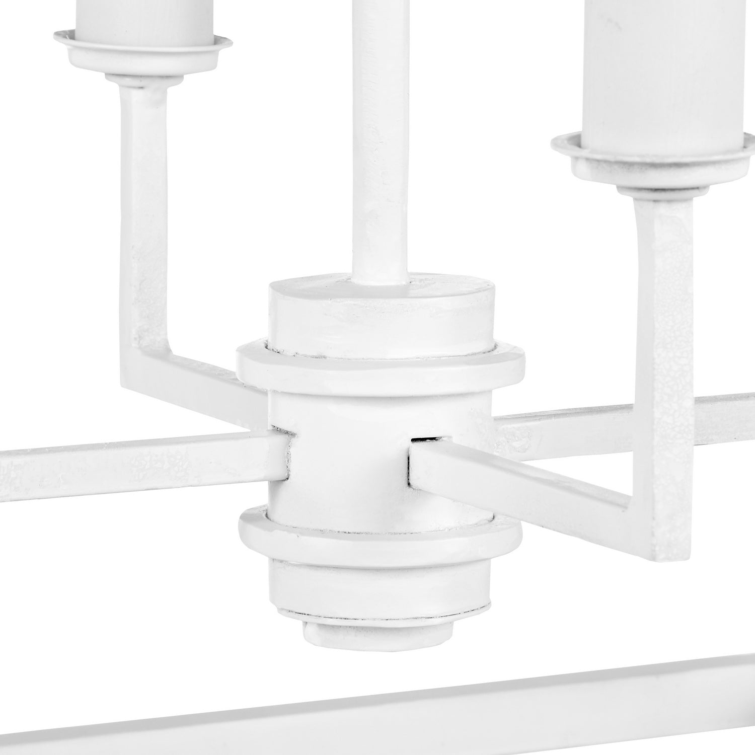 Five Light Chandelier from the Denison collection in Gesso White finish