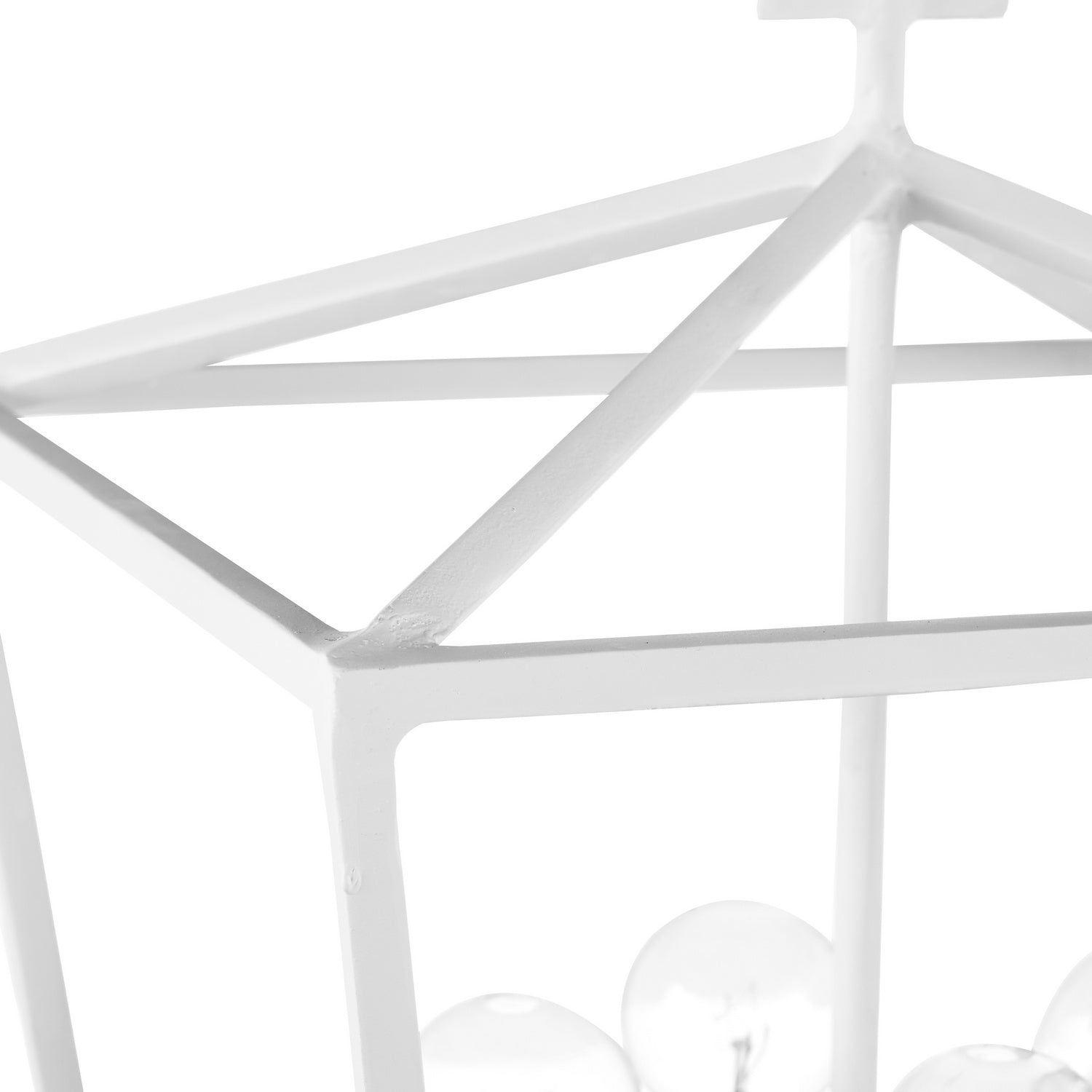 Four Light Chandelier from the Denison collection in Gesso White finish