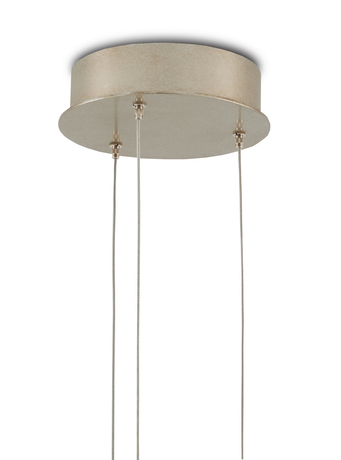 Three Light Pendant from the Pathos collection in Antique Silver/Antique Gold/Matte Charcoal finish