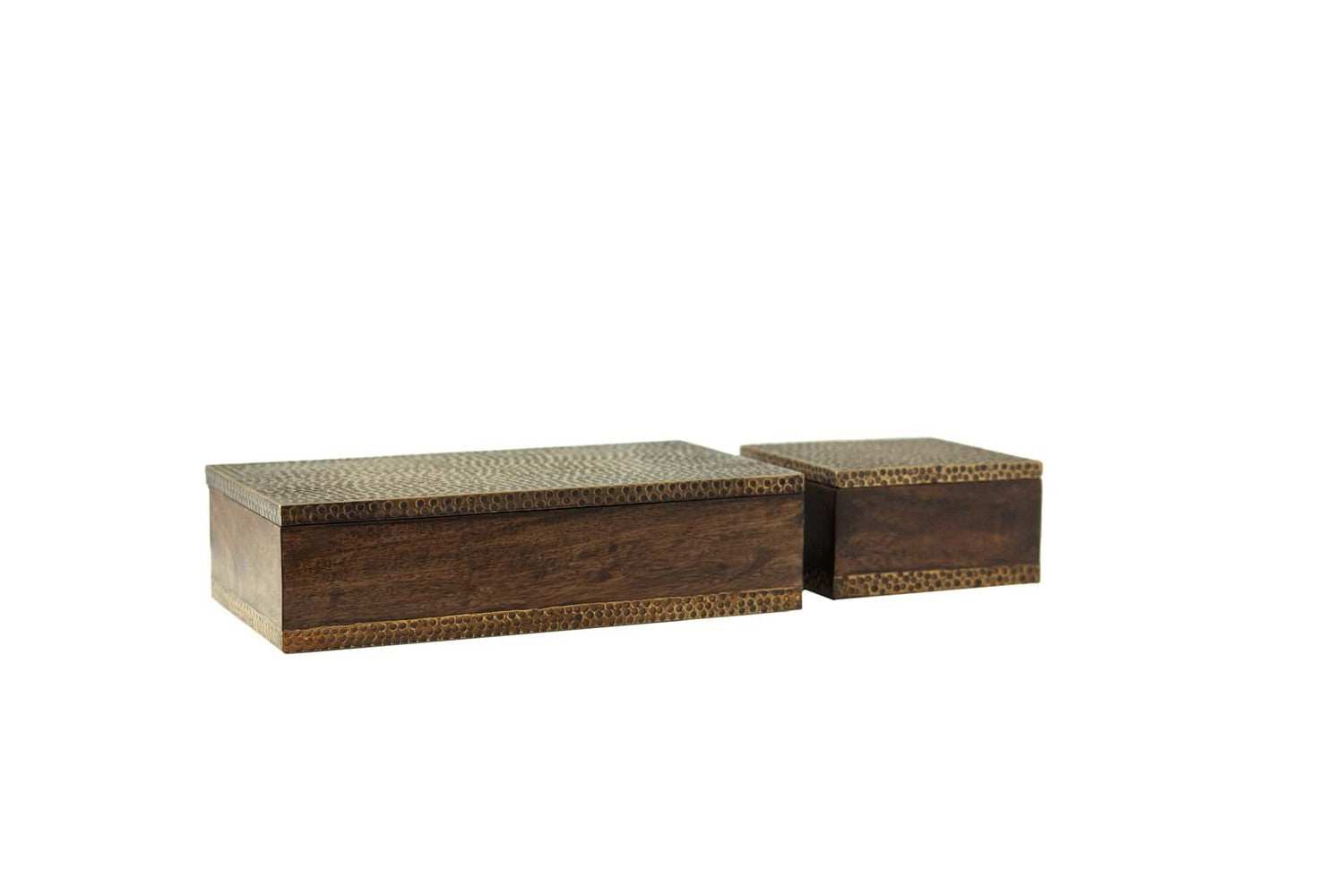 Boxes, Set of 2 from the Turneyes collection in Dark Walnut finish