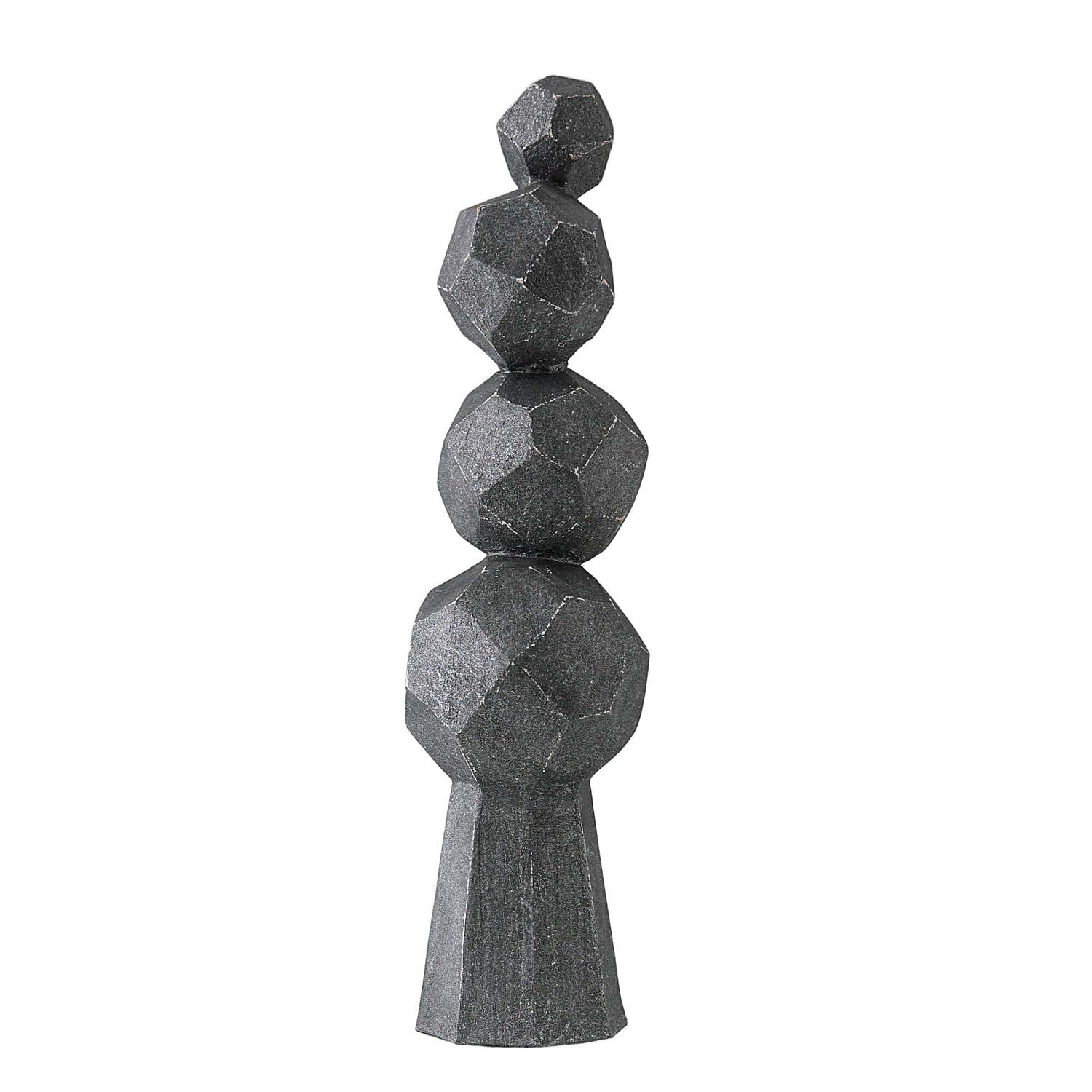 Sculpture from the Wilmot collection in Charcoal finish