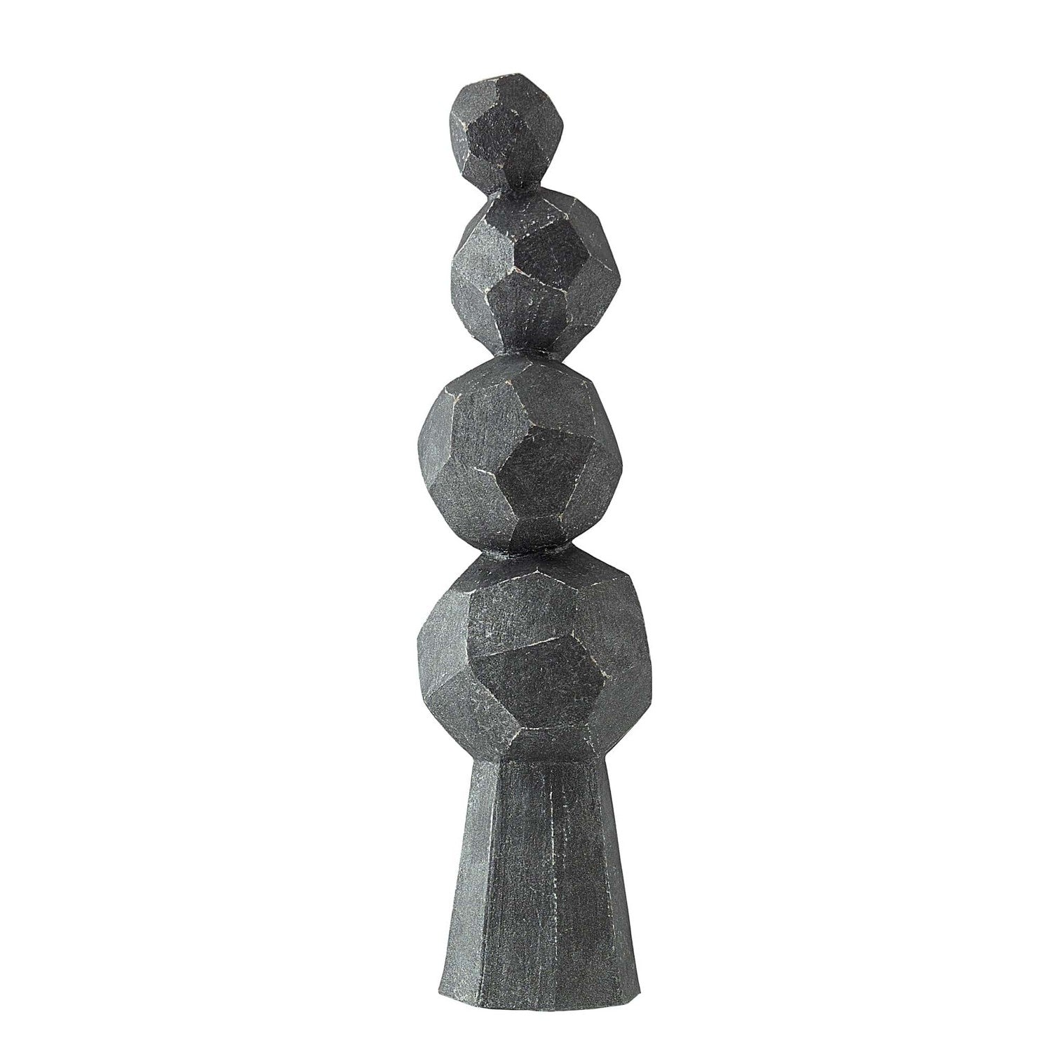 Sculpture from the Wilmot collection in Charcoal finish