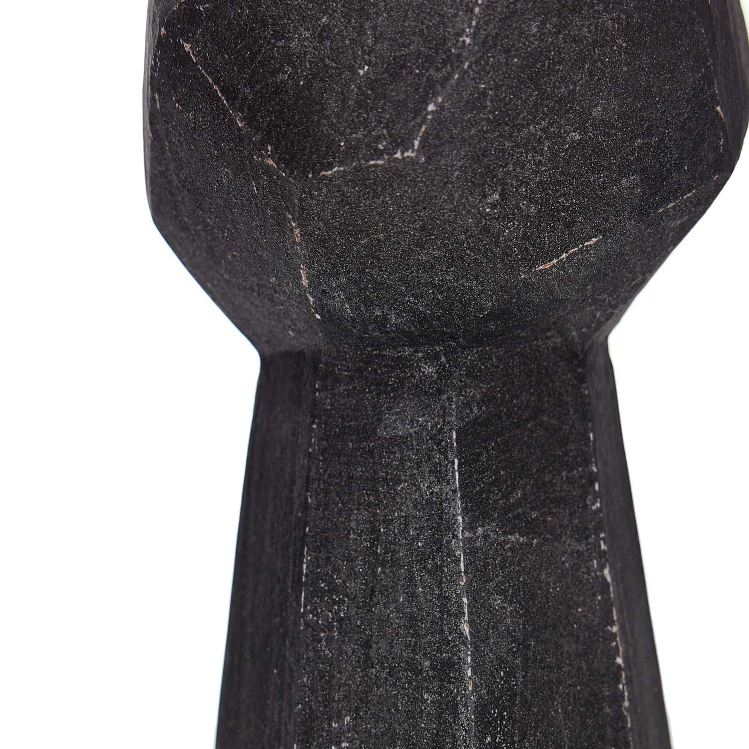 Sculpture from the Wilmot collection in Charcoal finish