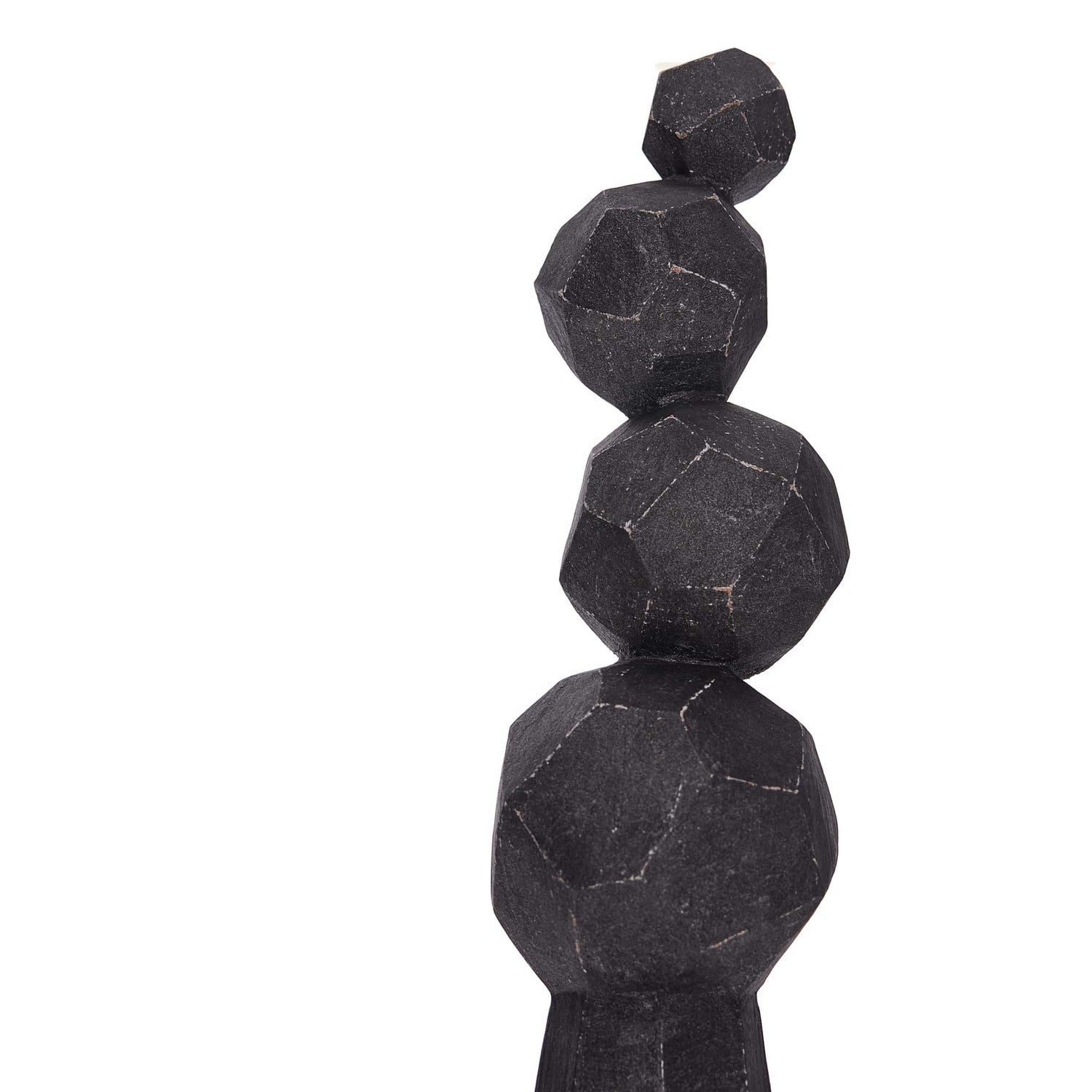 Sculpture from the Wilmot collection in Charcoal finish