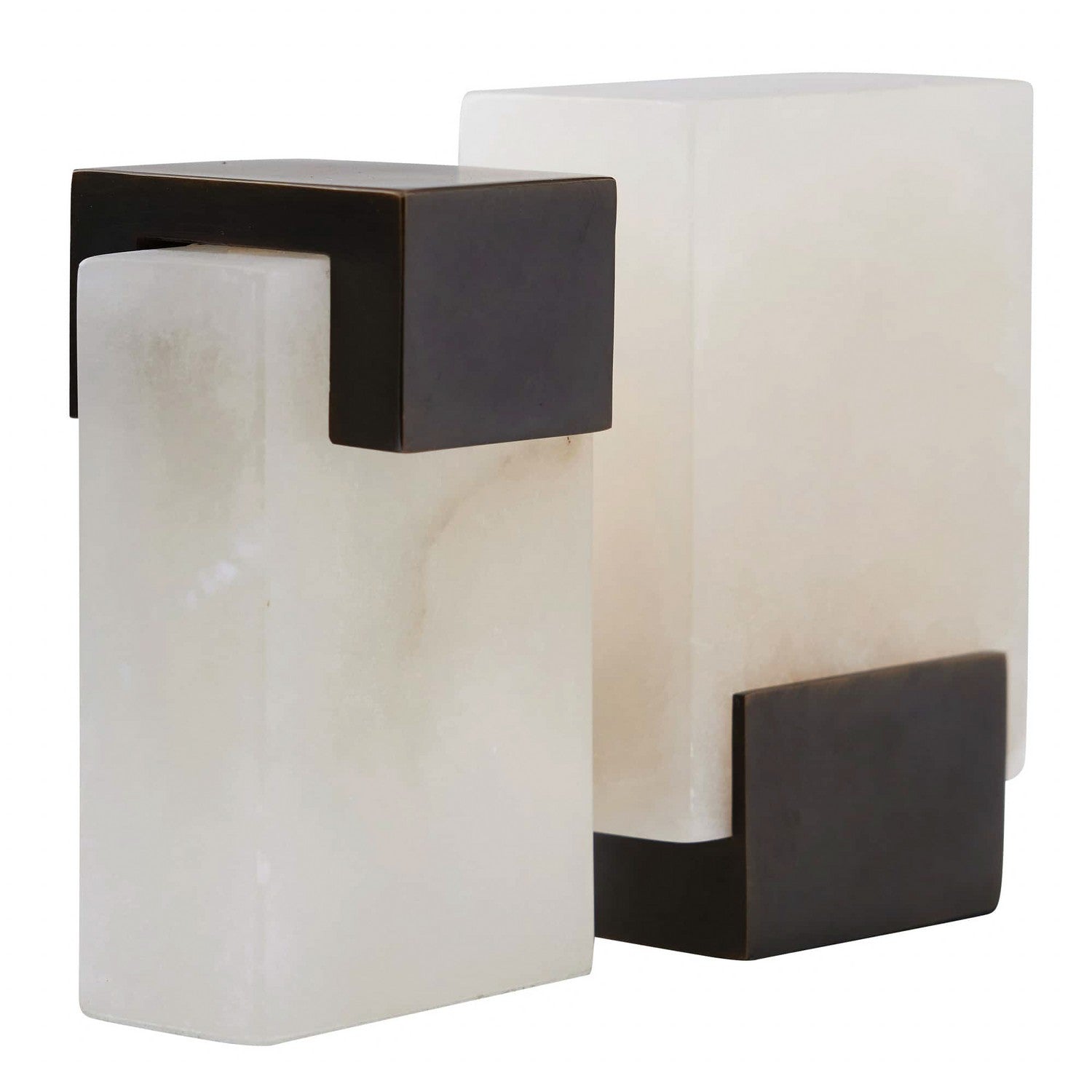 Bookends, Set of 2 from the Tolliver collection in White finish