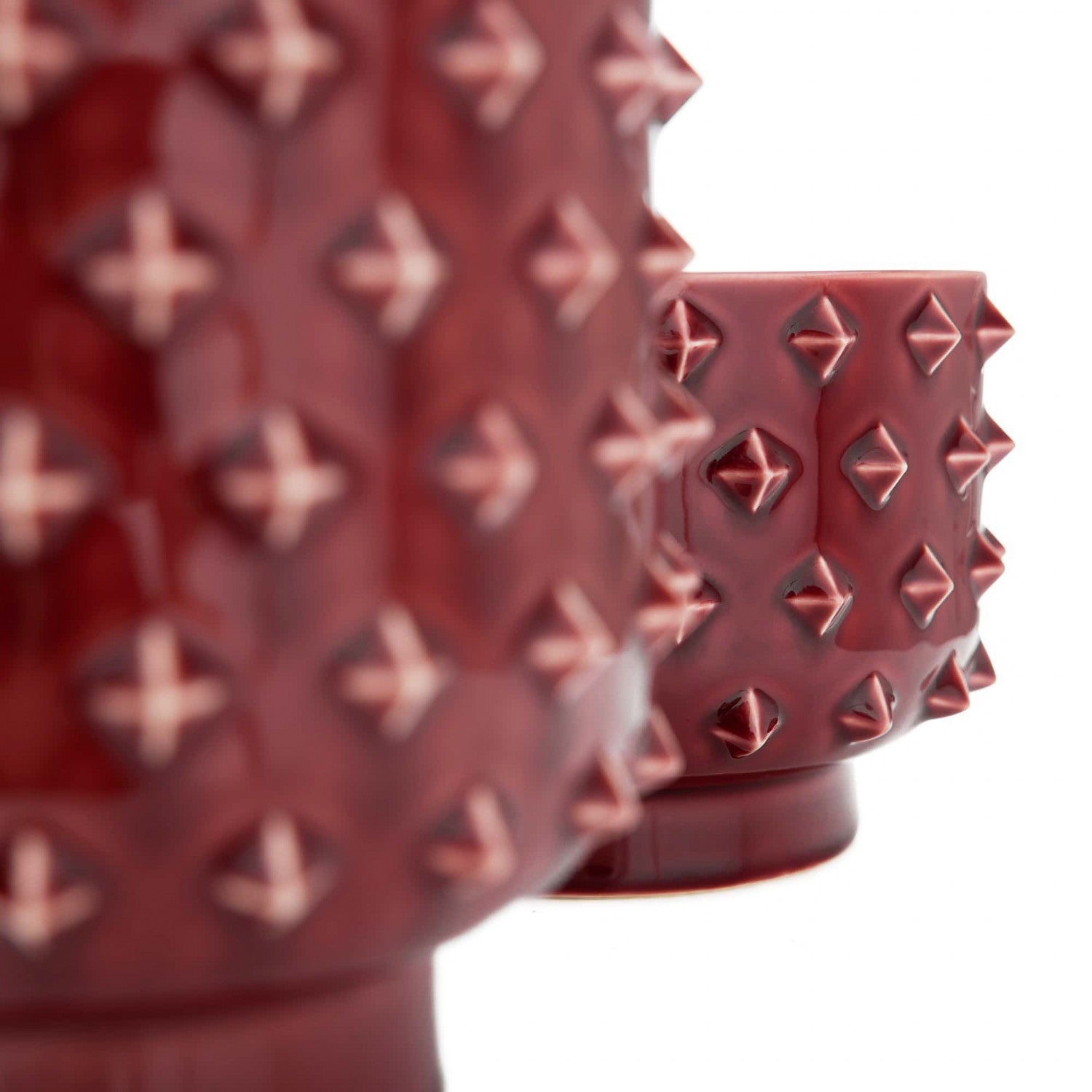 Vases, Set of 2 from the Valika collection in Garnet finish