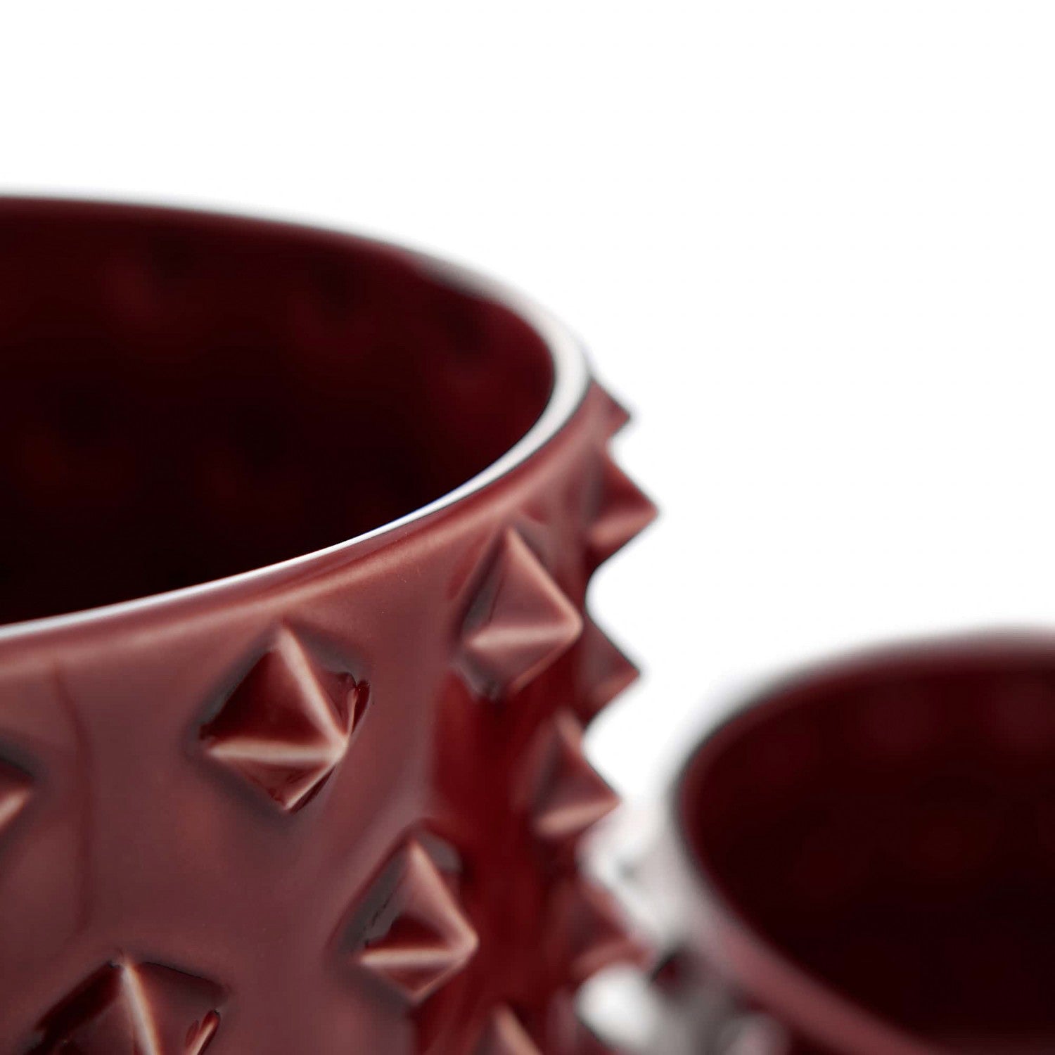 Vases, Set of 2 from the Valika collection in Garnet finish