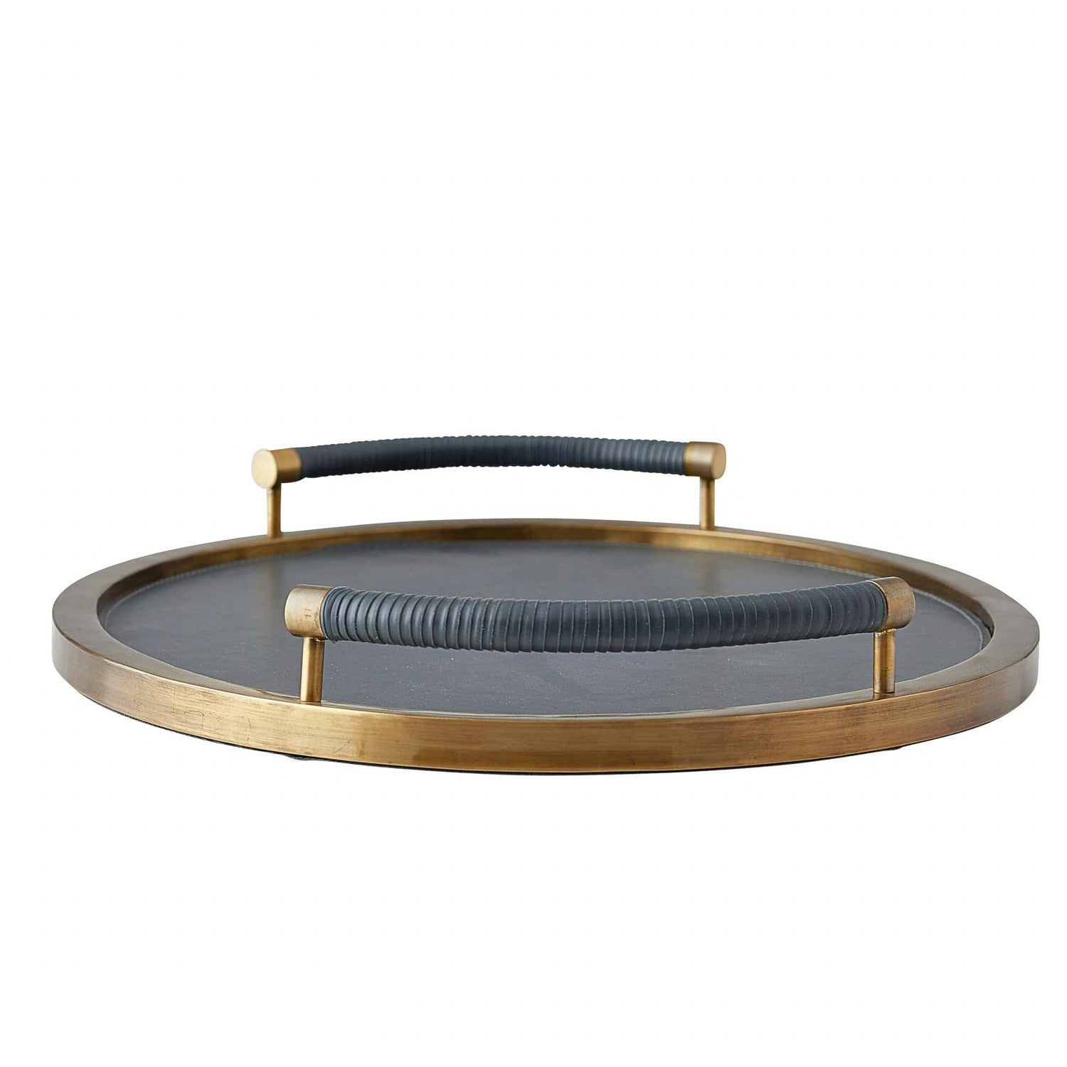 Tray from the Tallulah collection in Antique Brass finish