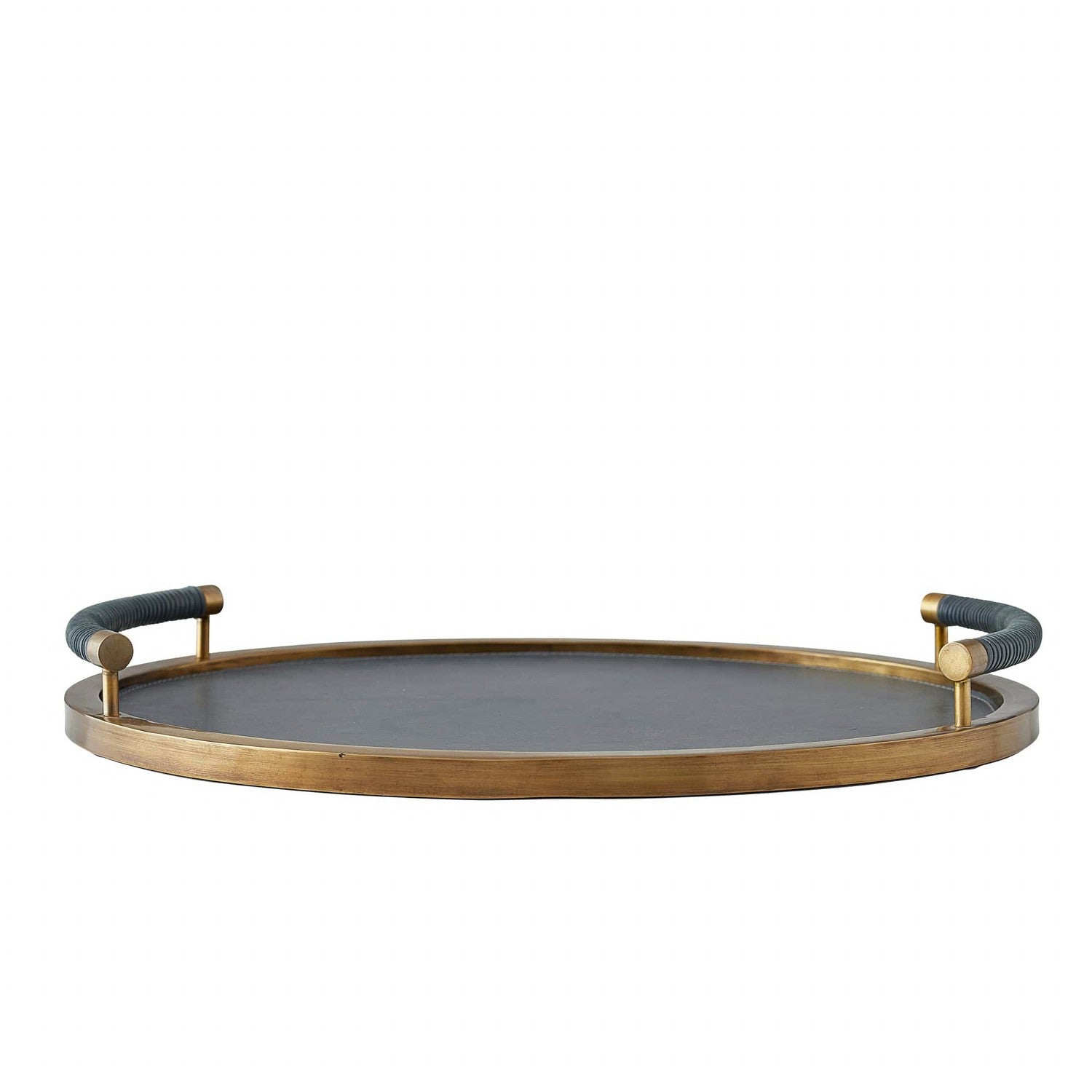 Tray from the Tallulah collection in Antique Brass finish