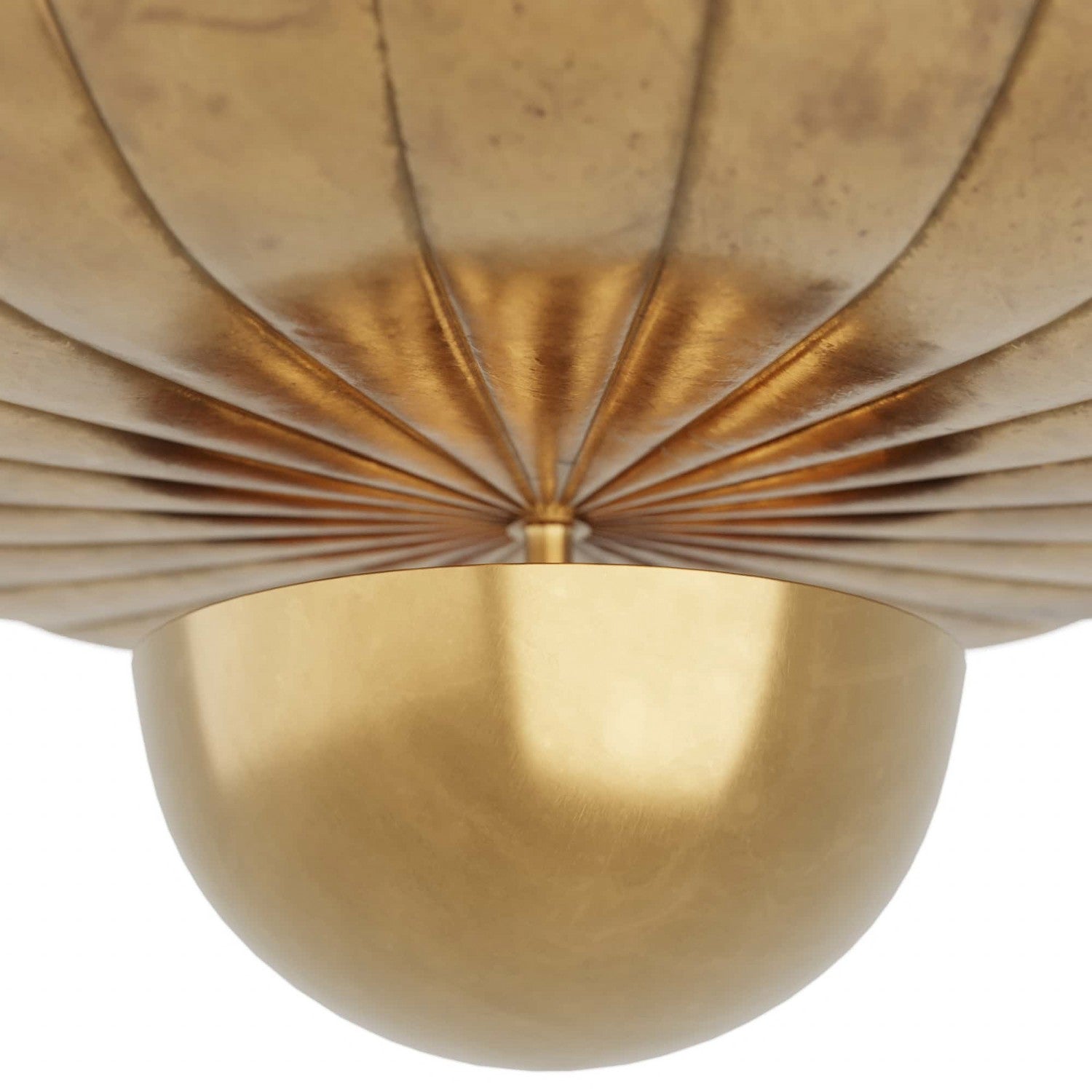 Two Light Flush Mount from the Teresa collection in Antique Brass finish