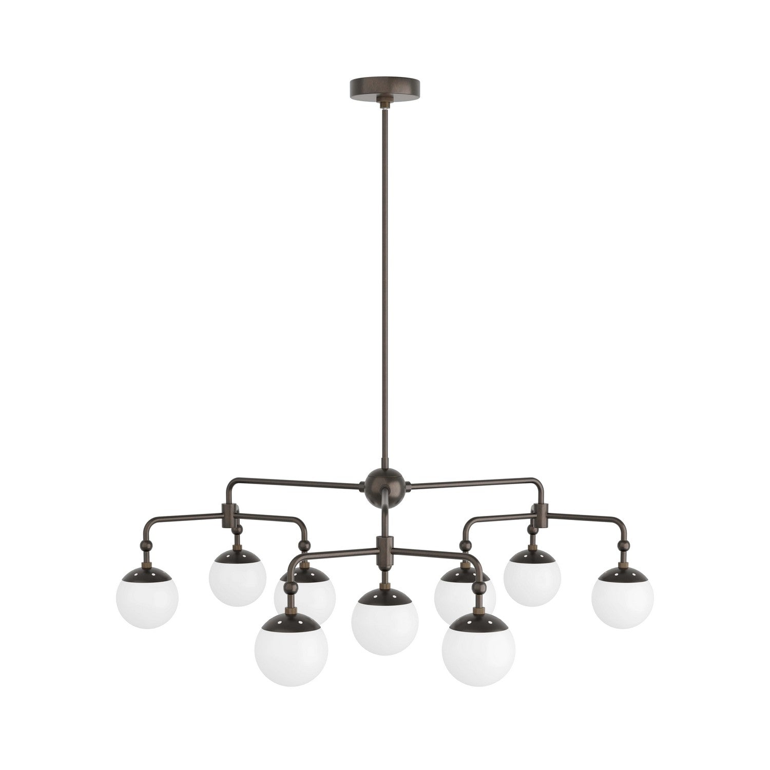 Nine Light Chandelier from the Utica collection in English Bronze finish