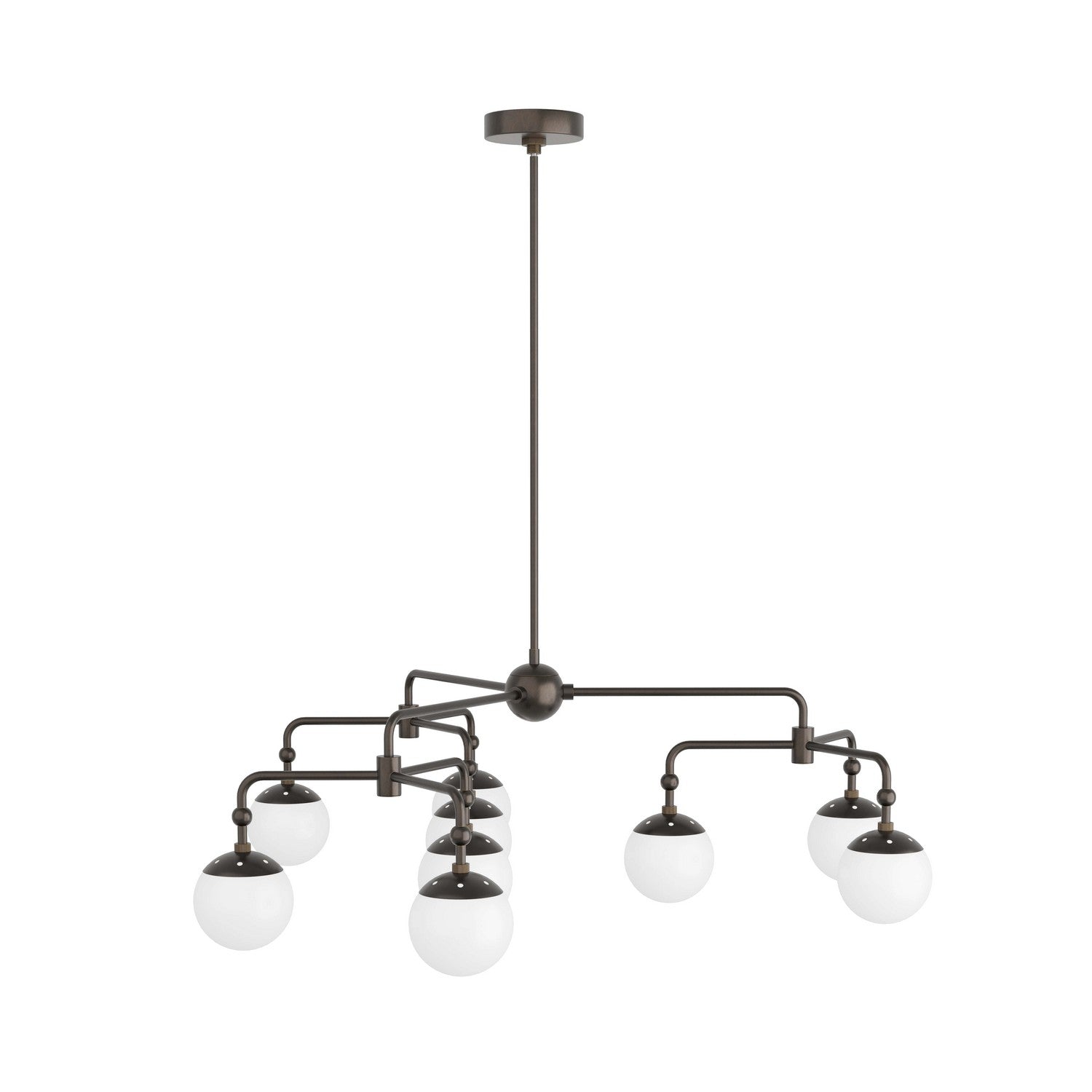 Nine Light Chandelier from the Utica collection in English Bronze finish