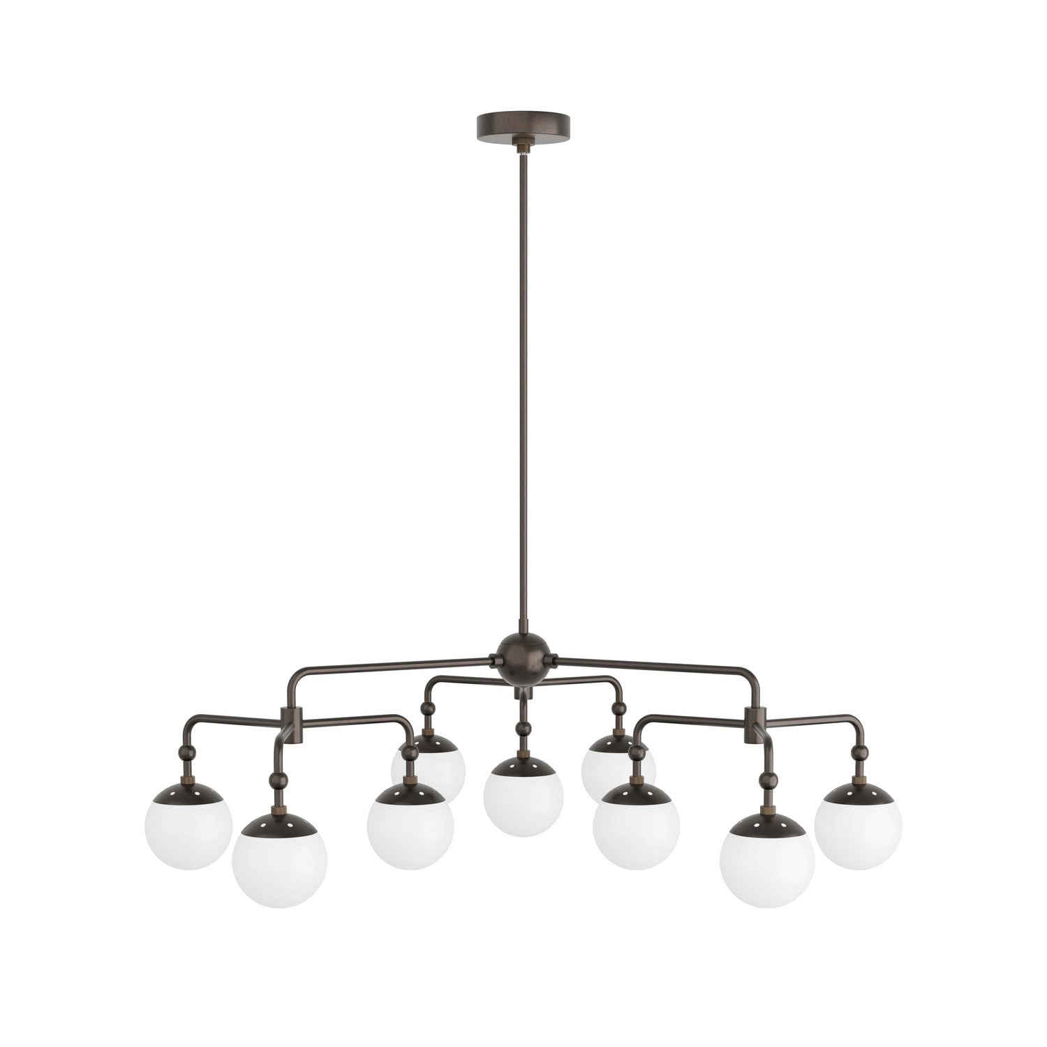 Nine Light Chandelier from the Utica collection in English Bronze finish