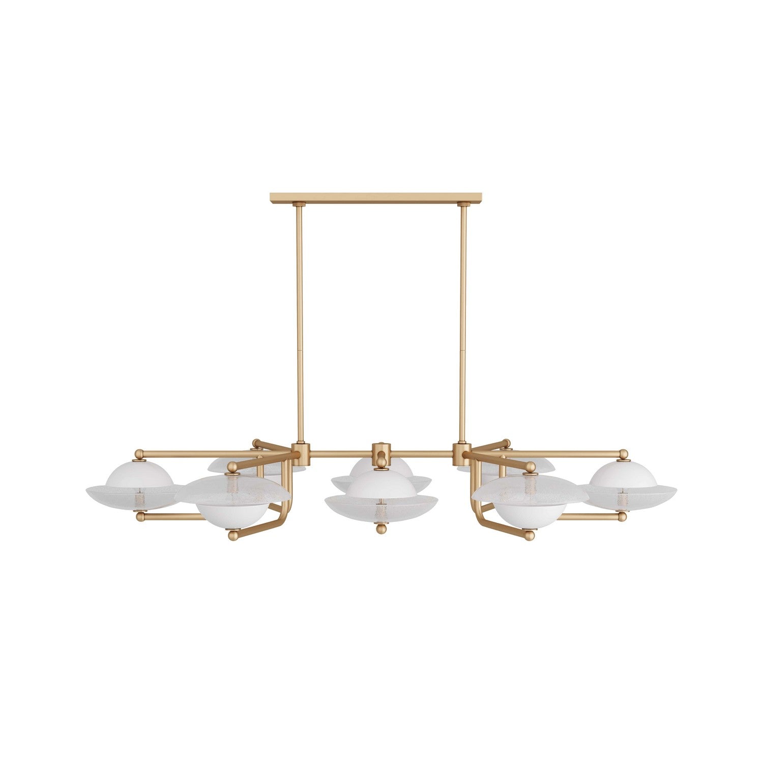 Eight Light Chandelier from the Towne collection in Clear Seedy finish