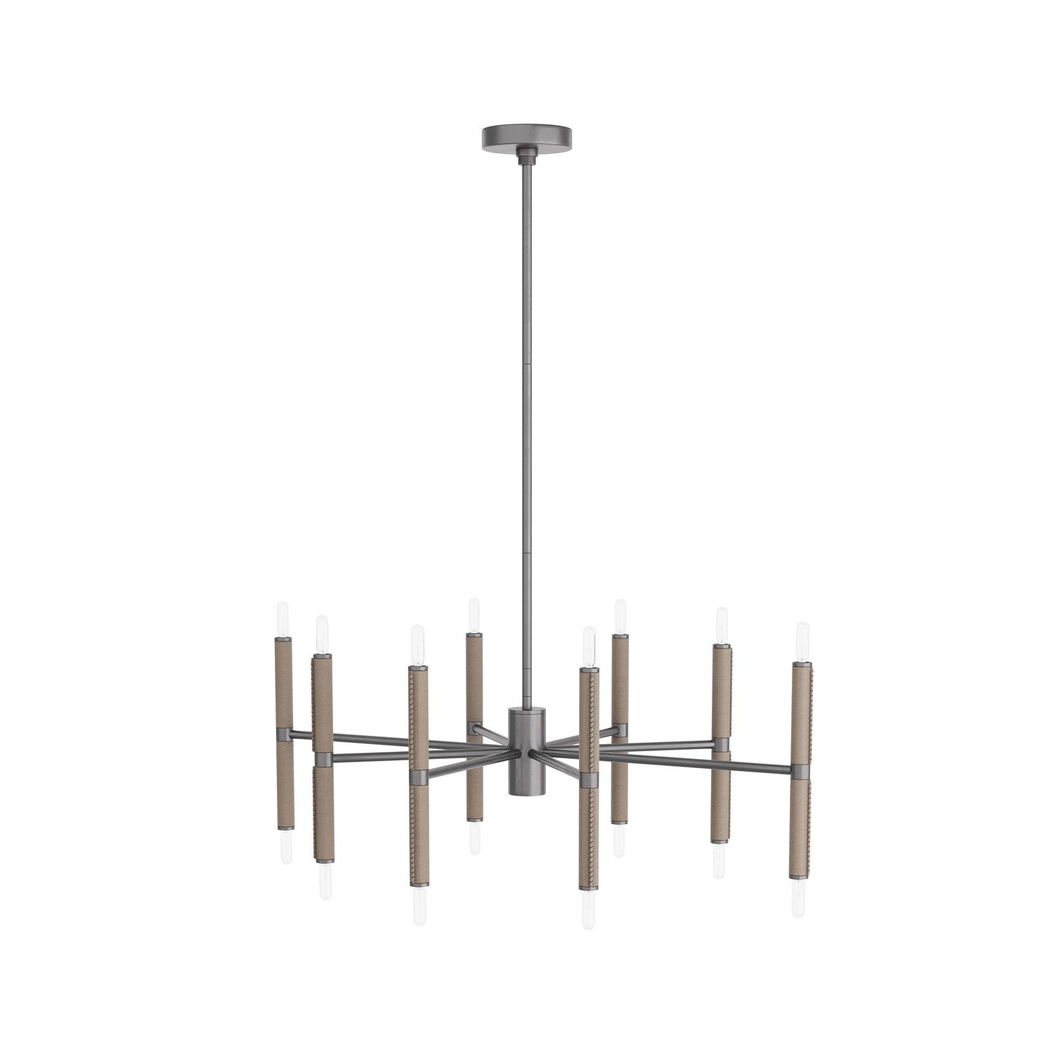 16 Light Chandelier from the Tilman collection in Dove finish