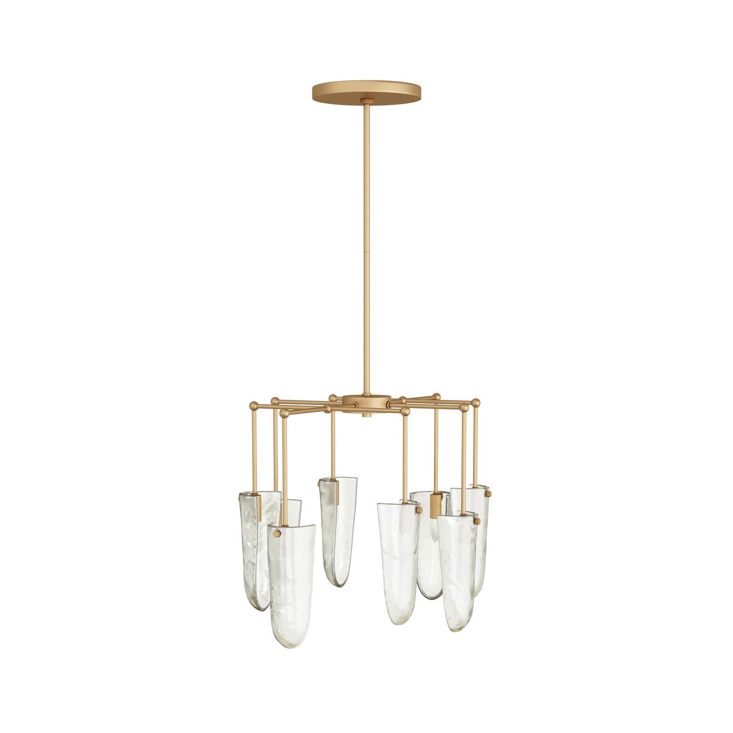 Eight Light Chandelier from the Valeria collection in Clear Seedy finish