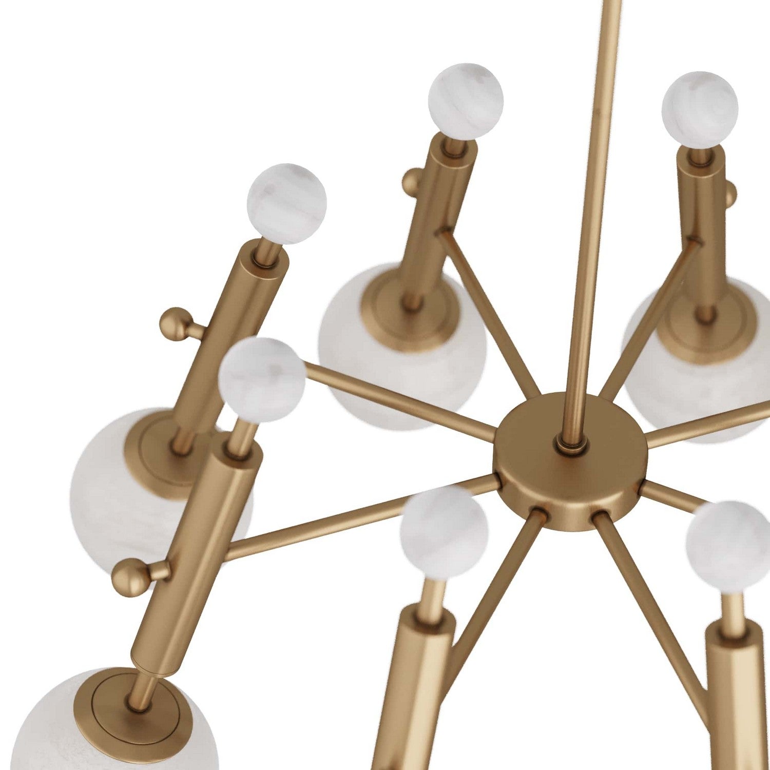 Eight Light Chandelier from the Verona collection in Antique Brass finish