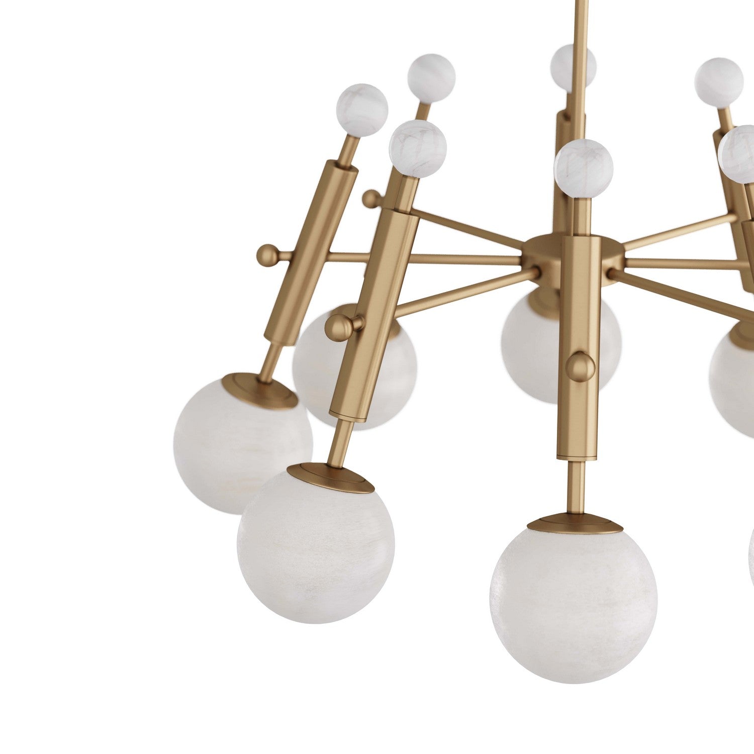 Eight Light Chandelier from the Verona collection in Antique Brass finish