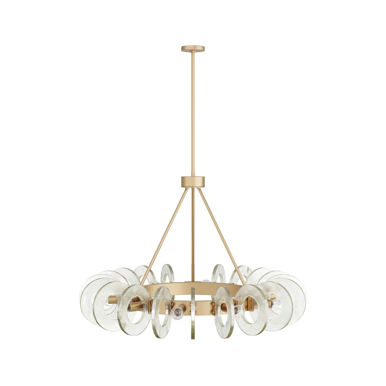 Ten Light Chandelier from the Trina collection in Clear Seedy finish