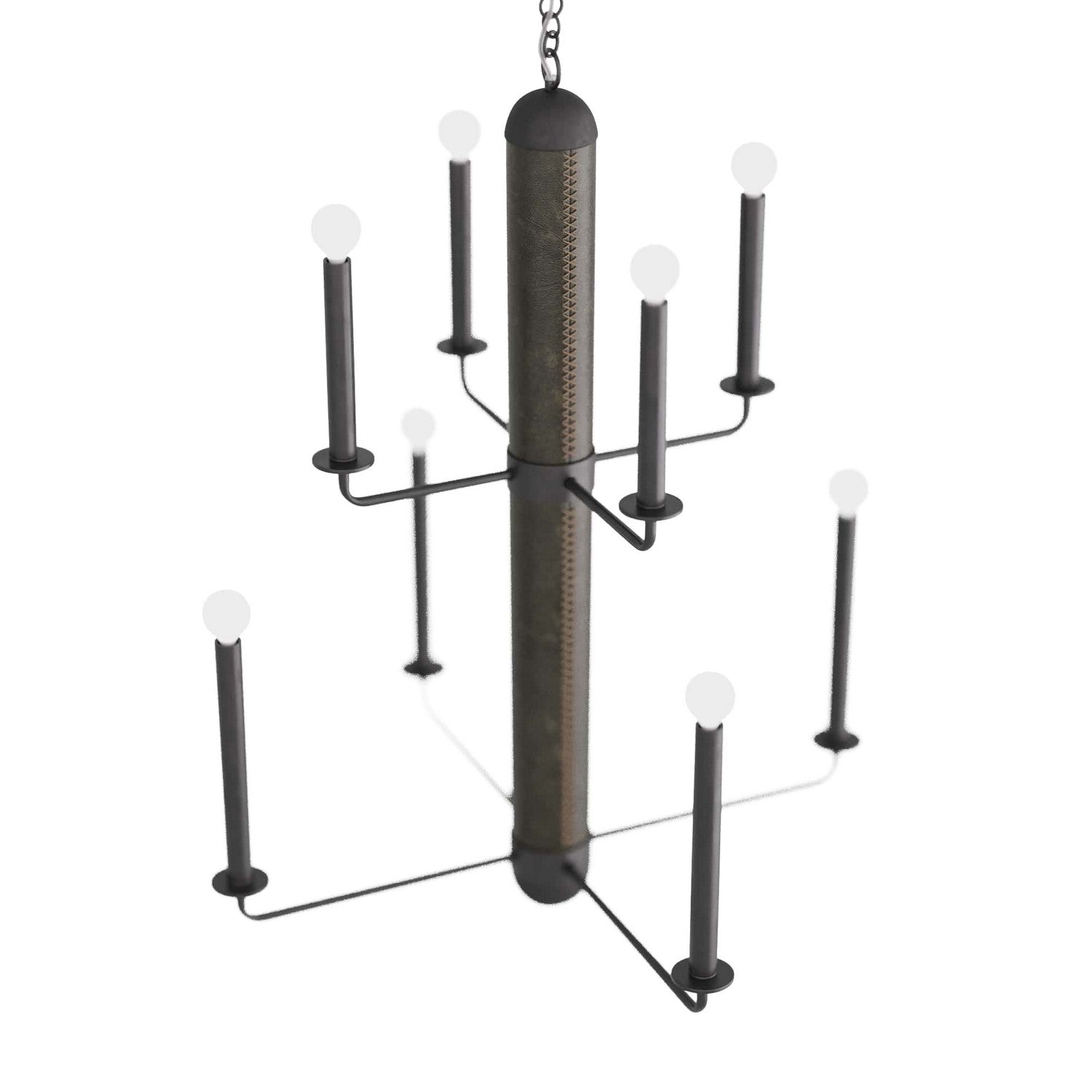 Eight Light Chandelier from the Walden collection in Graphite finish