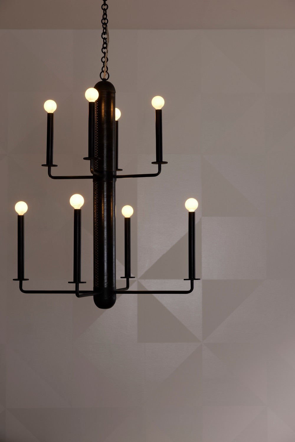 Eight Light Chandelier from the Walden collection in Graphite finish