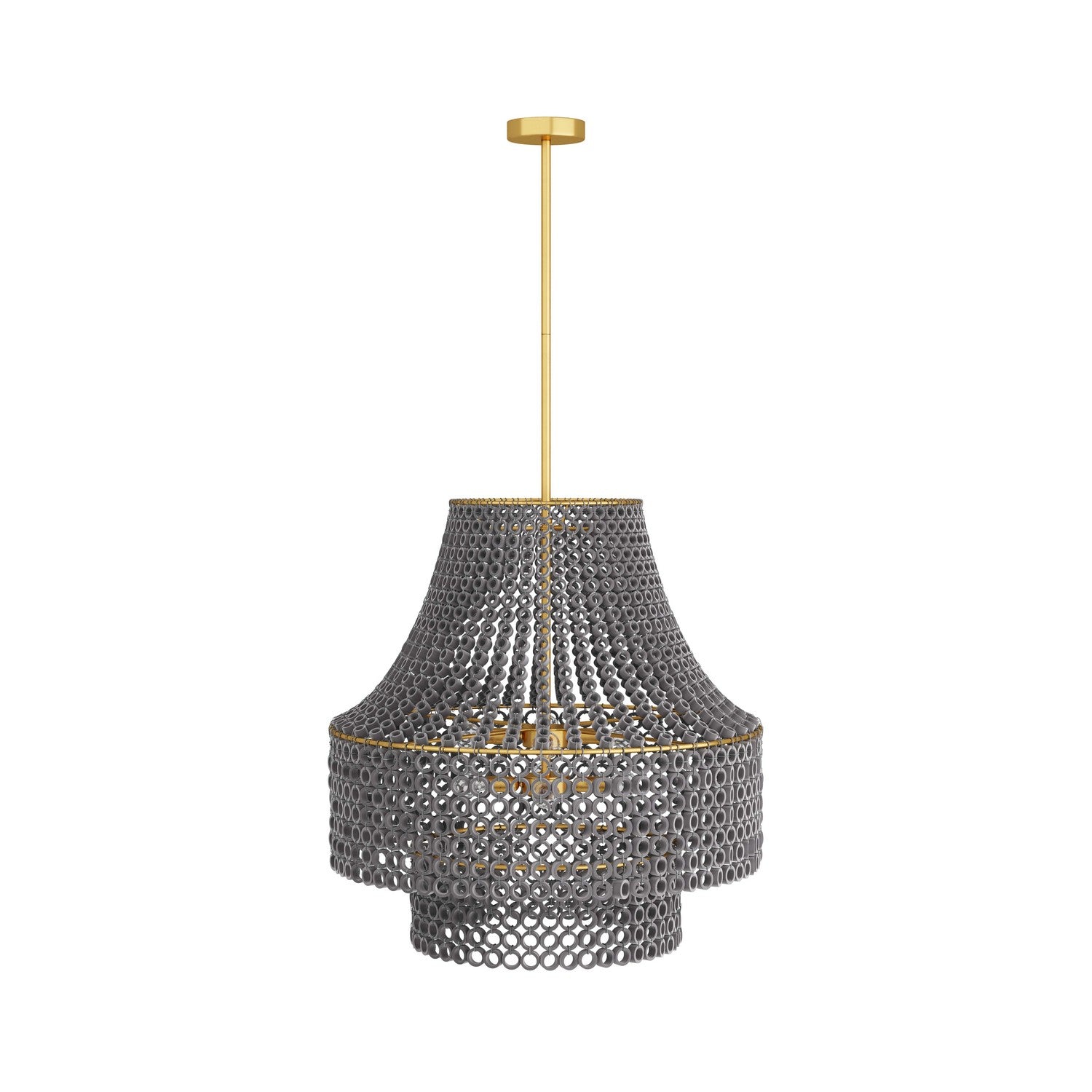 Eight Light Chandelier from the Hannie collection in Gray Wash finish