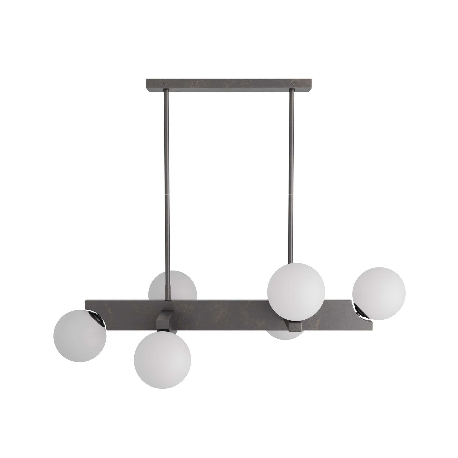 Six Light Chandelier from the Tallow collection in English Bronze finish