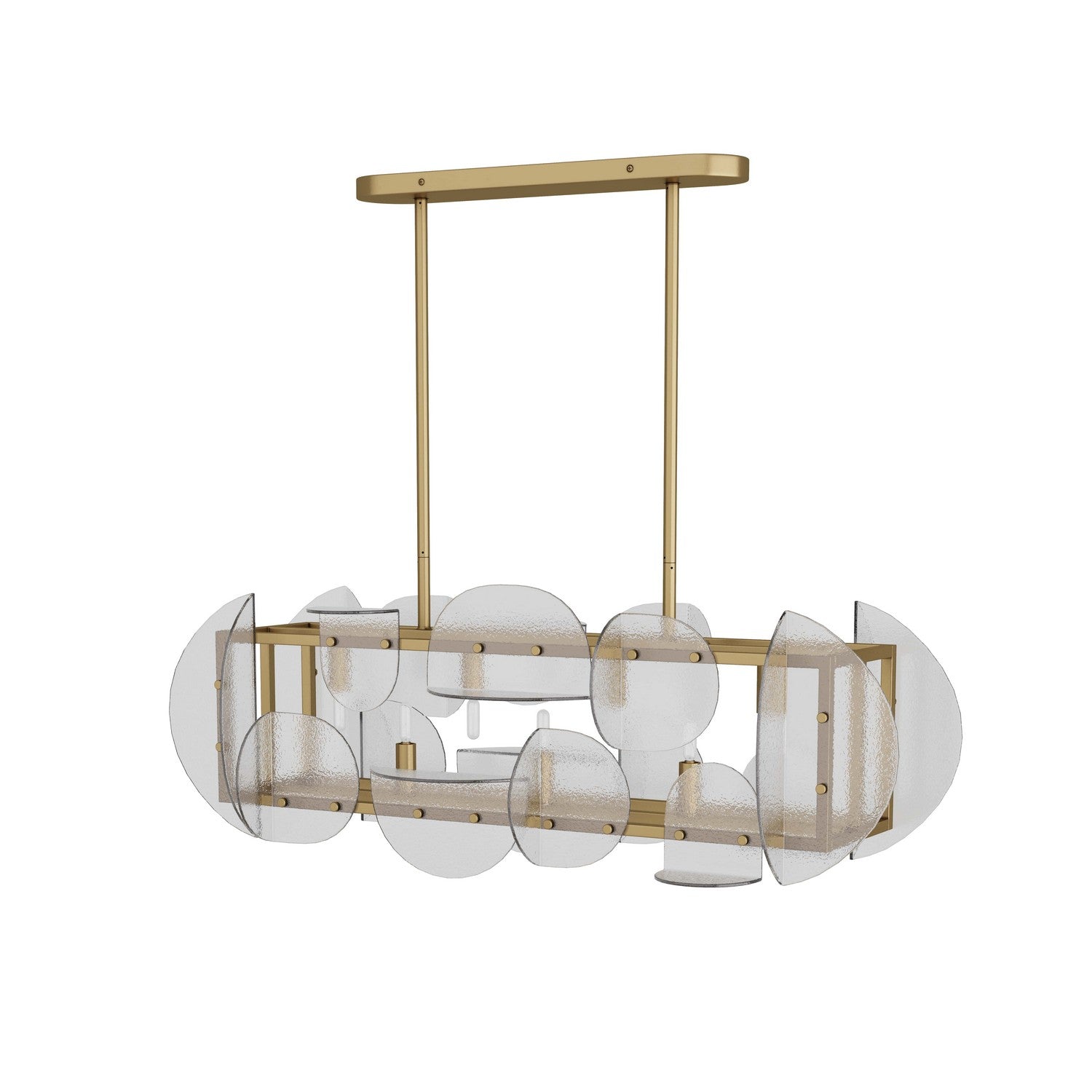 Seven Light Chandelier from the Tilley collection in Antique Brass finish