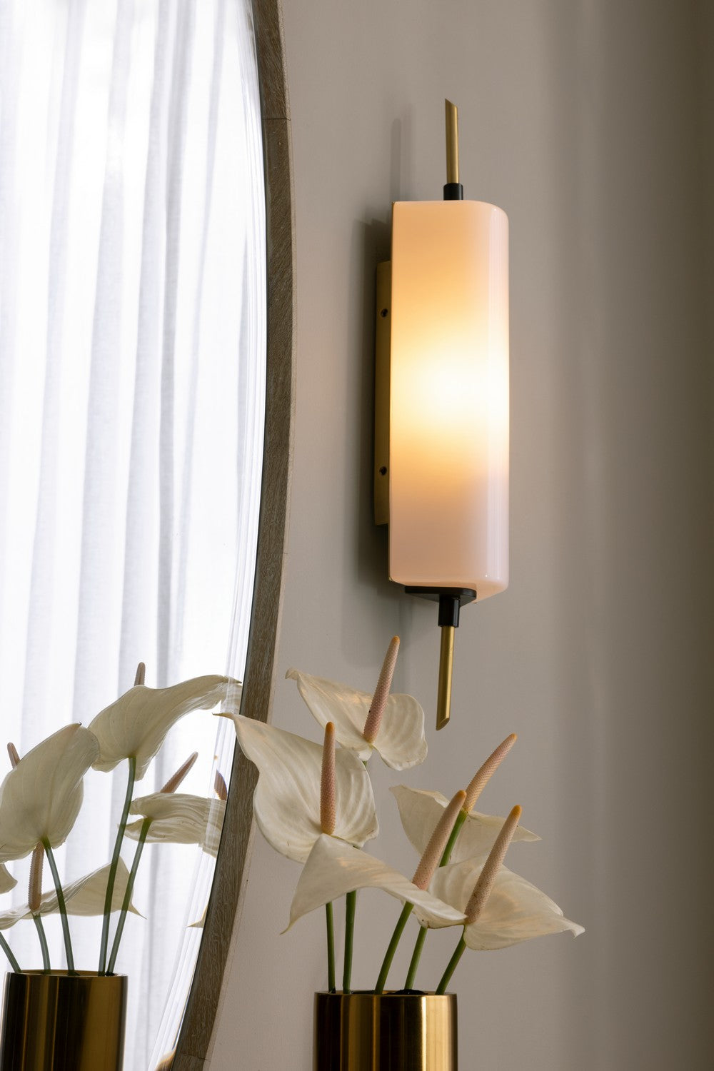 Two Light Wall Sconce from the Weston collection in Opal finish