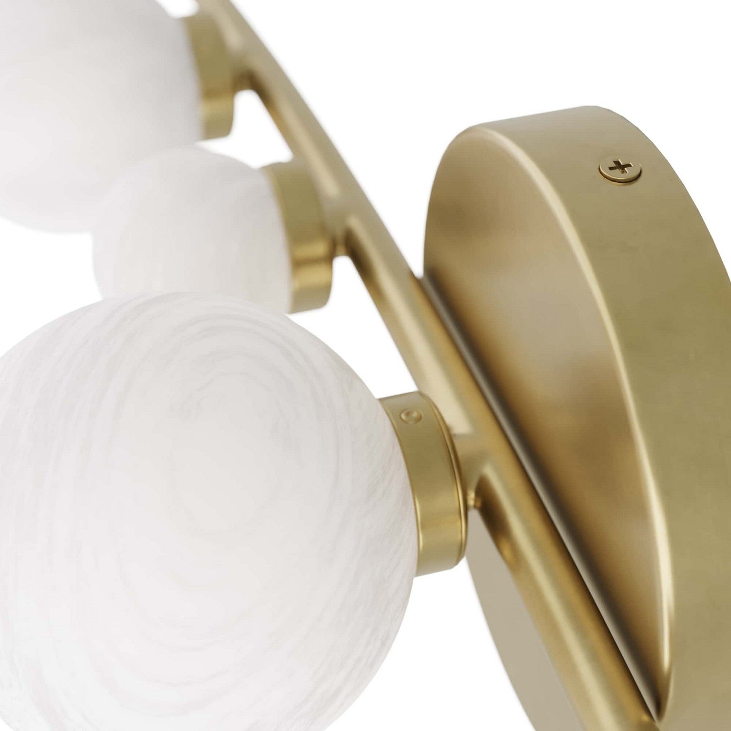 LED Wall Sconce from the Maser collection in Opal Swirl finish