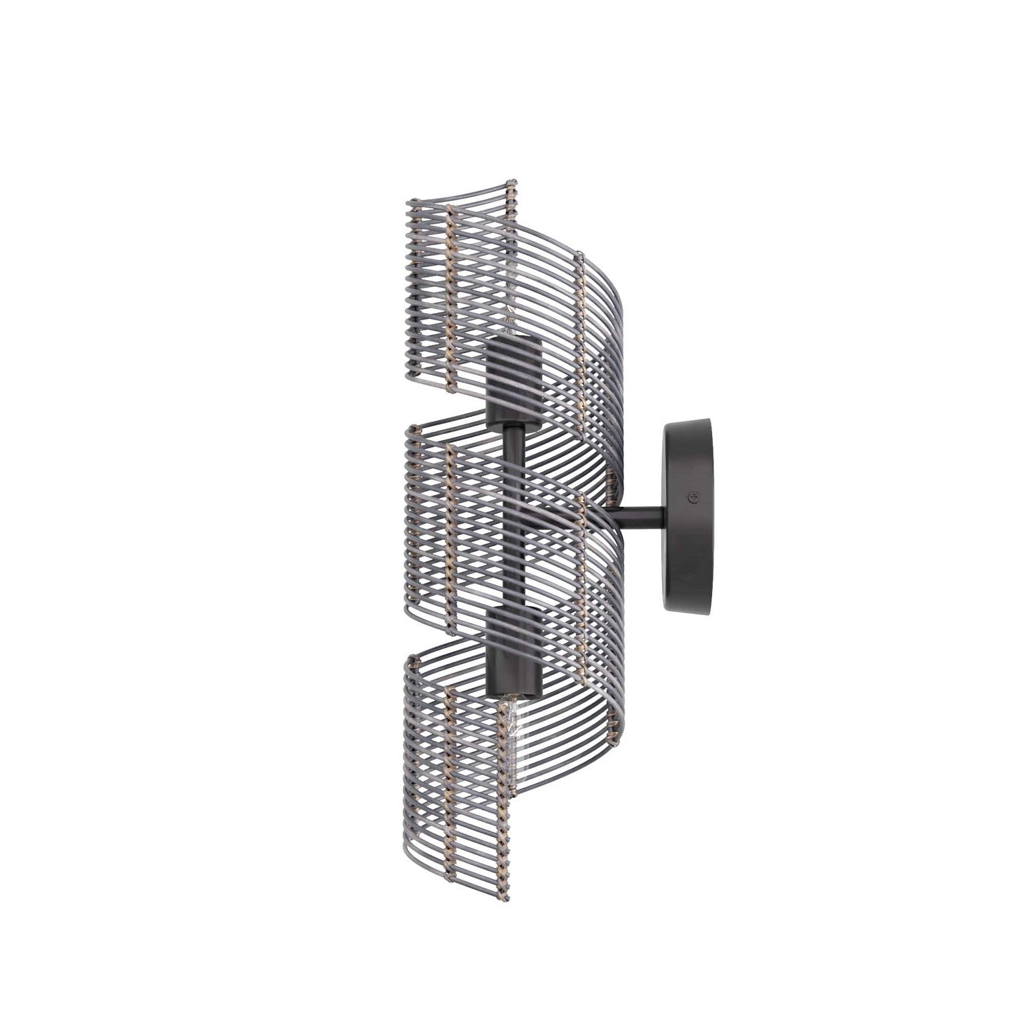 Two Light Wall Sconce from the Tamara collection in Dark Gray Stained finish