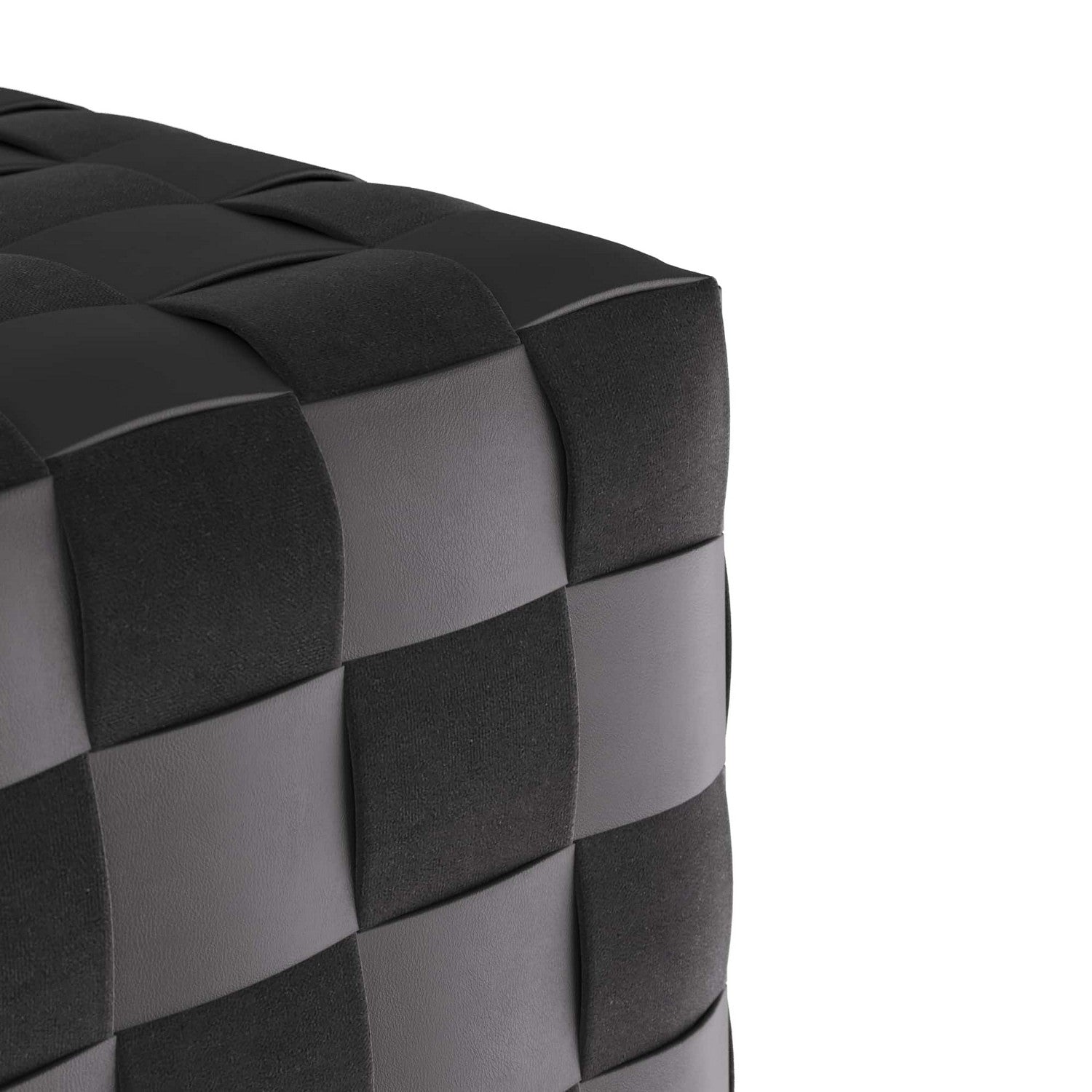 Ottoman from the Winnetka collection in Black finish