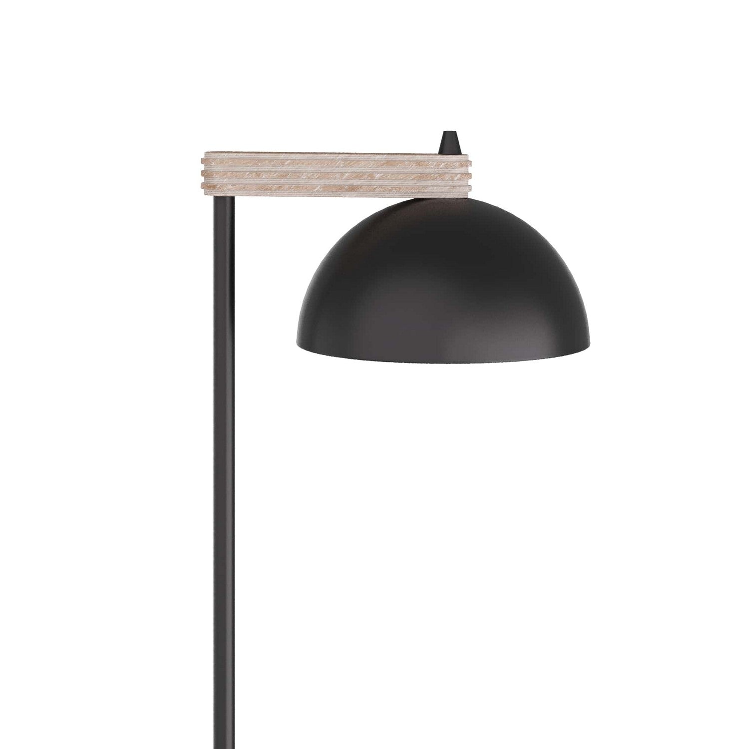 One Light Floor Lamp from the Thea collection in Blackened Iron finish