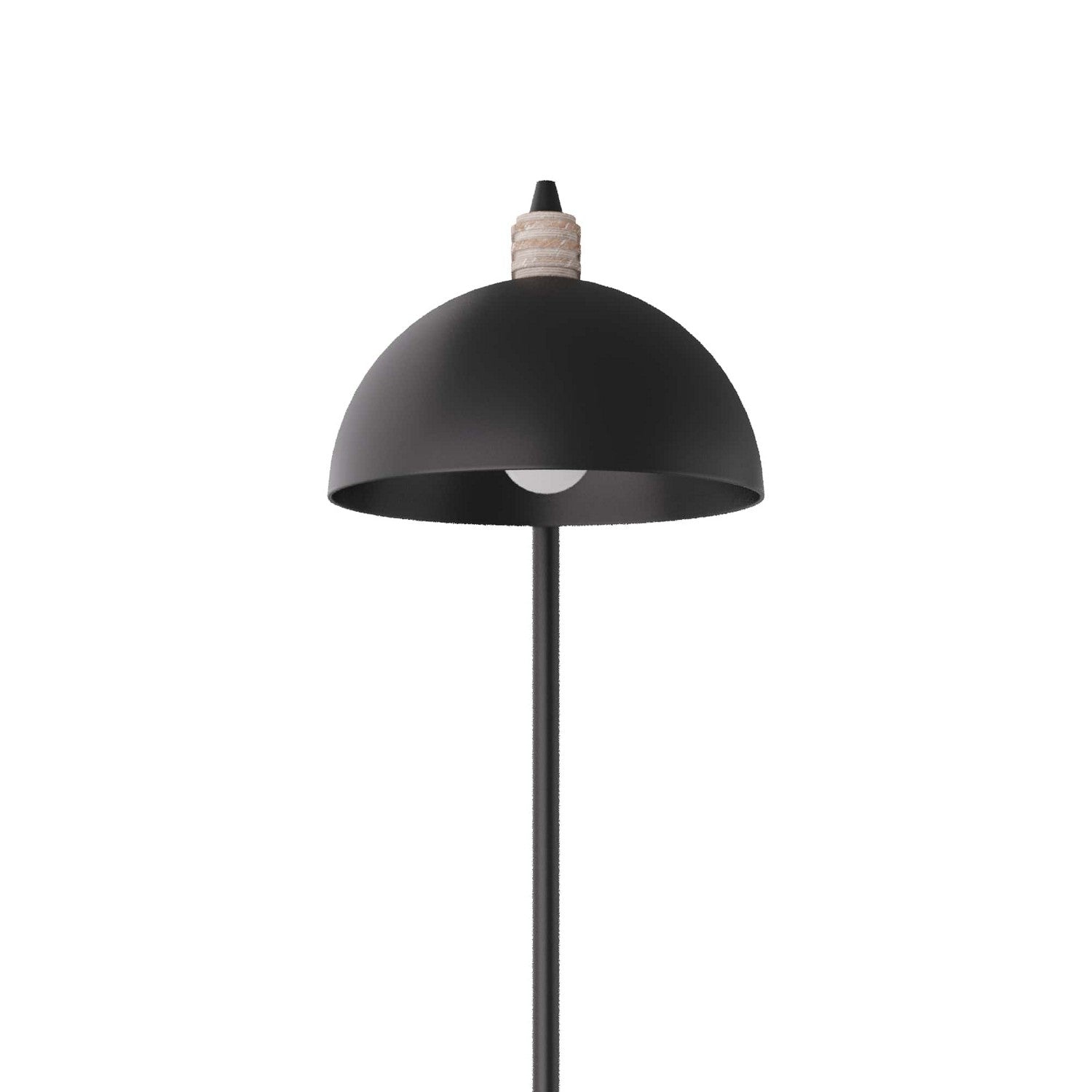 One Light Floor Lamp from the Thea collection in Blackened Iron finish