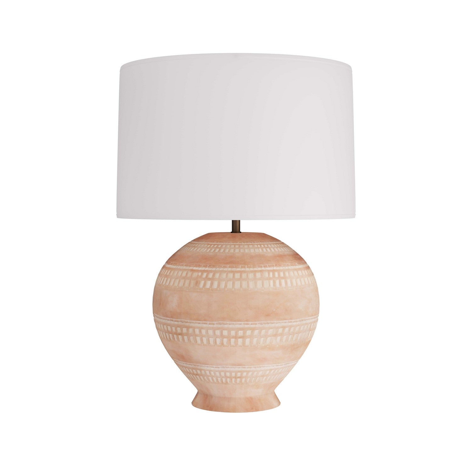 One Light Table Lamp from the Tahoe collection in White Wash Terracotta finish