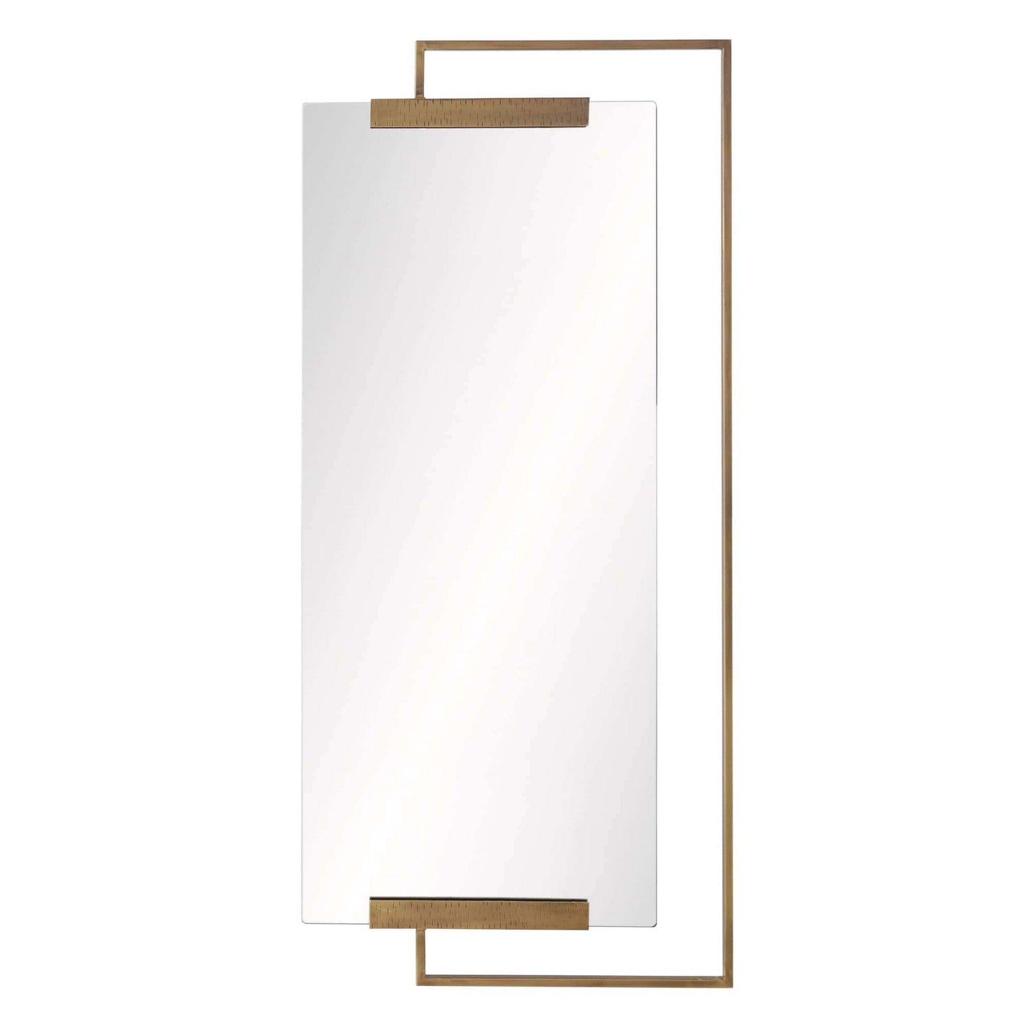 Mirror from the Princeton collection in Antique Brass finish