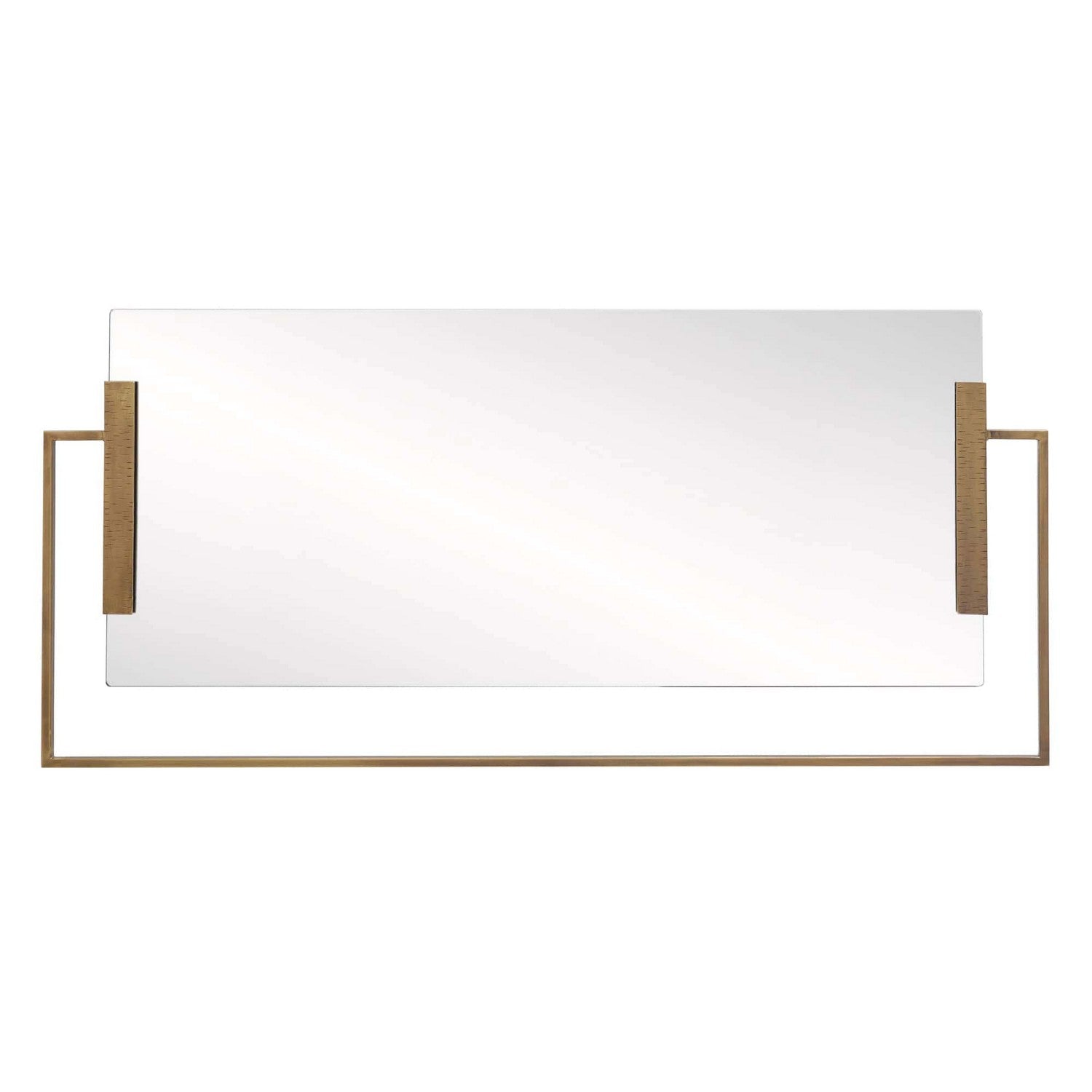 Mirror from the Princeton collection in Antique Brass finish