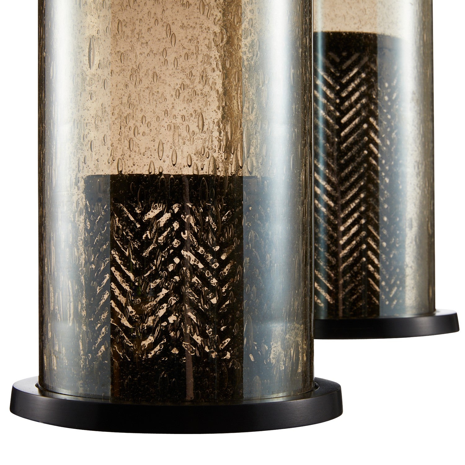 Hurricanes, Set of 2 from the Dabney collection in Smoke Luster/Bronze/Bronze finish