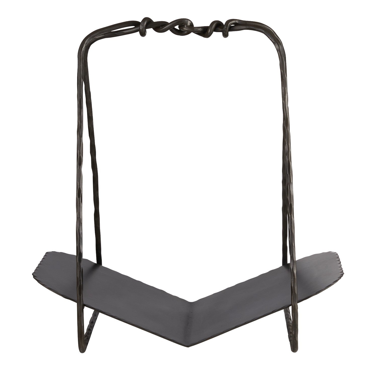 Log Holder from the Darius collection in Blackened Iron/Blackened Iron finish